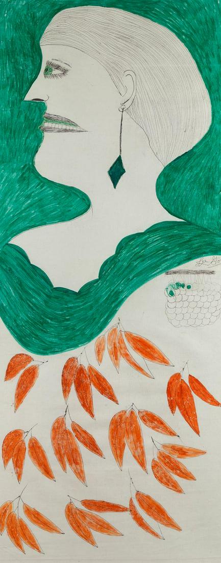 Lee Godie (American, 1908-1994) Untitled (1 of 2)