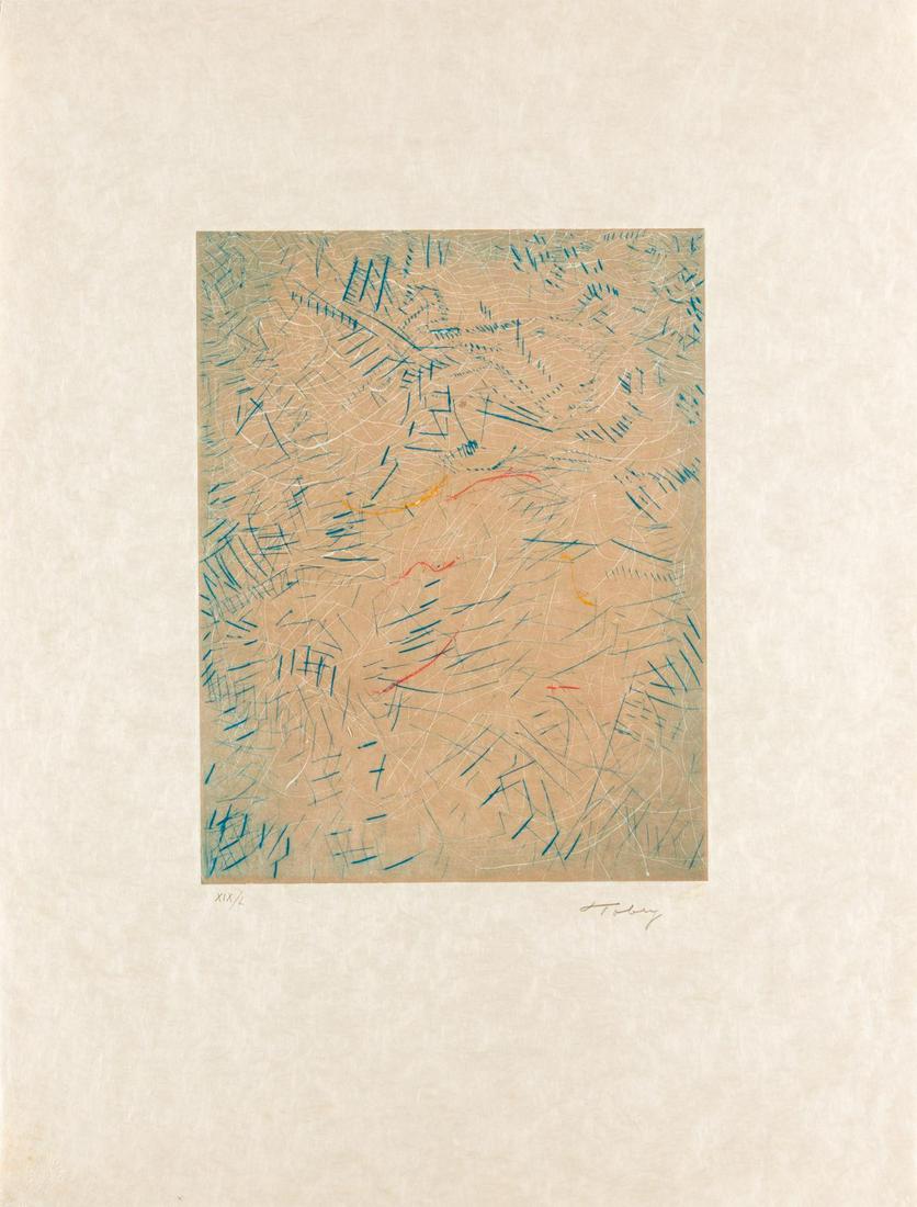 Mark Tobey (American, 1890-1976) Of Time and Age, 1975 (1 of 2)
