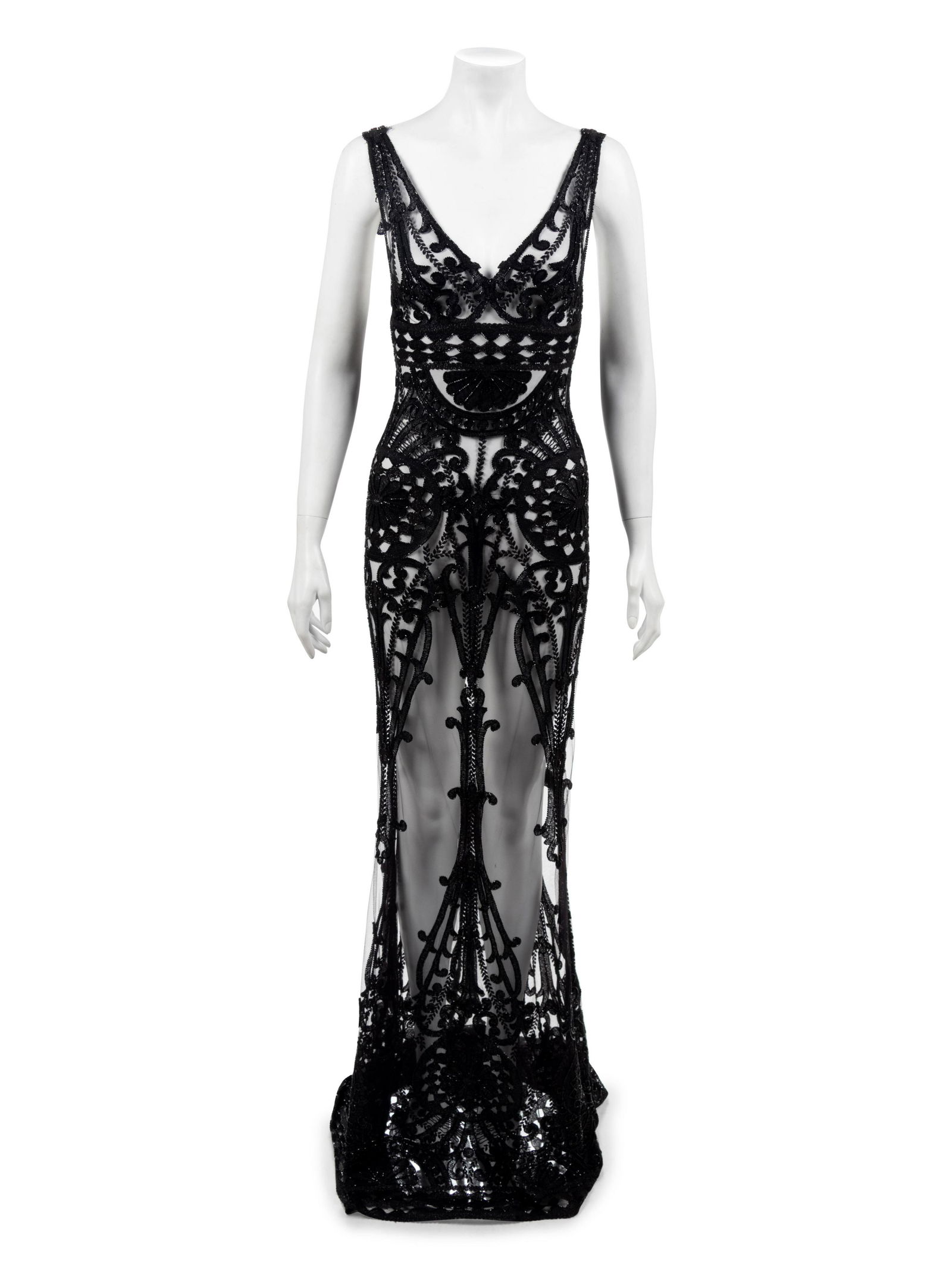 Fausto Sarli Evening Dress, Spring/Summer 2009: Fausto Sarli Evening Dress, Spring/Summer 2009 This ensemble was purchased by Eunice Walker Johnson of Johnson Publishing Company and worn in the Ebony Fashion Fair show, 'The Runway Report'. Ev