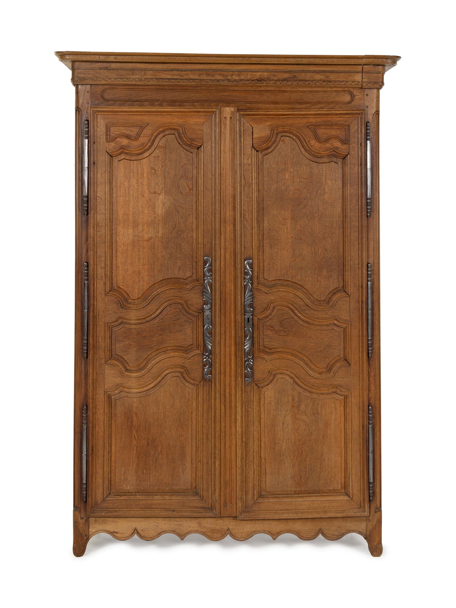 A French Provincial Carved Oak Armoire (1 of 3)
