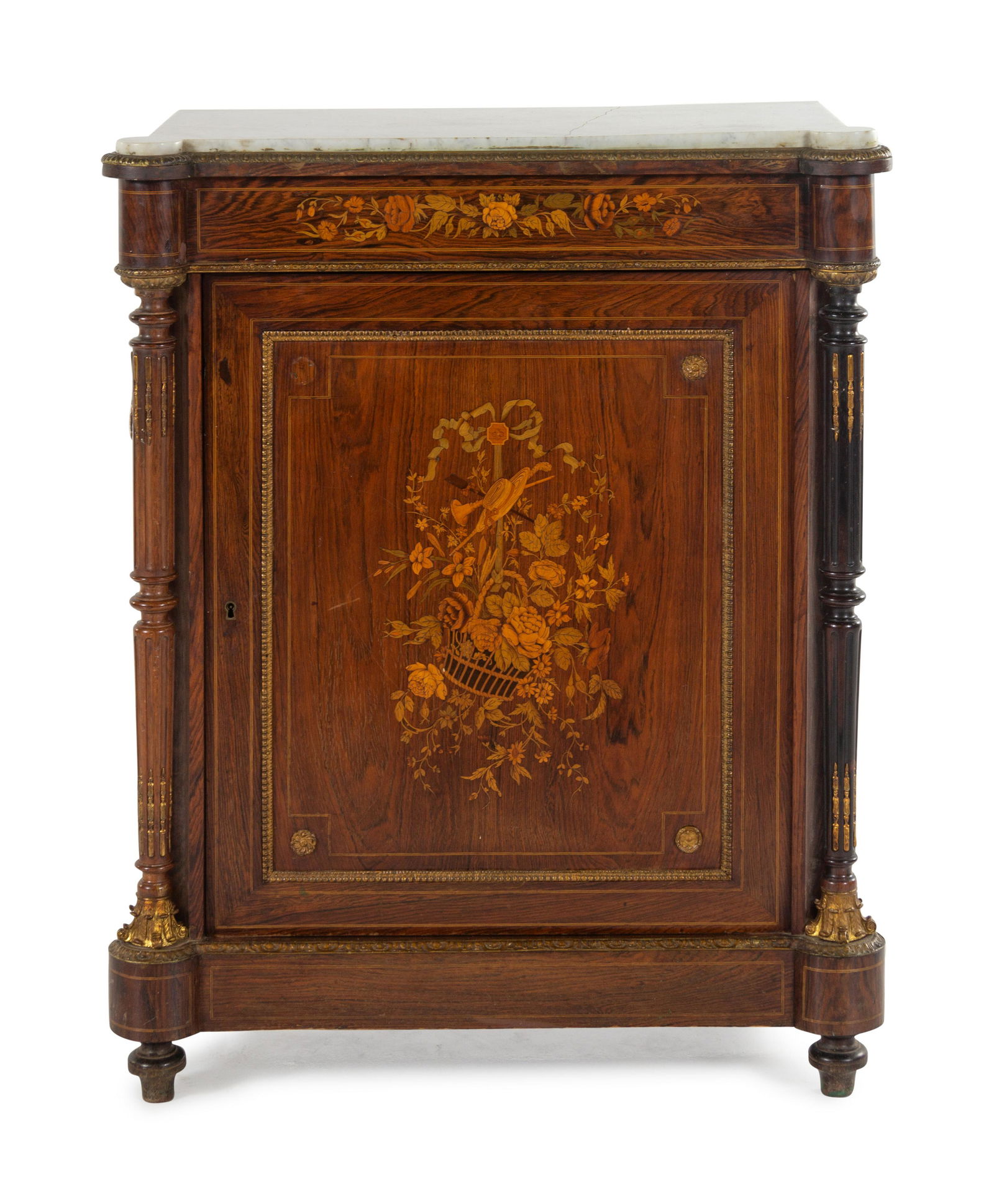 A Napoleon III Marquetry Cabinet (1 of 2)