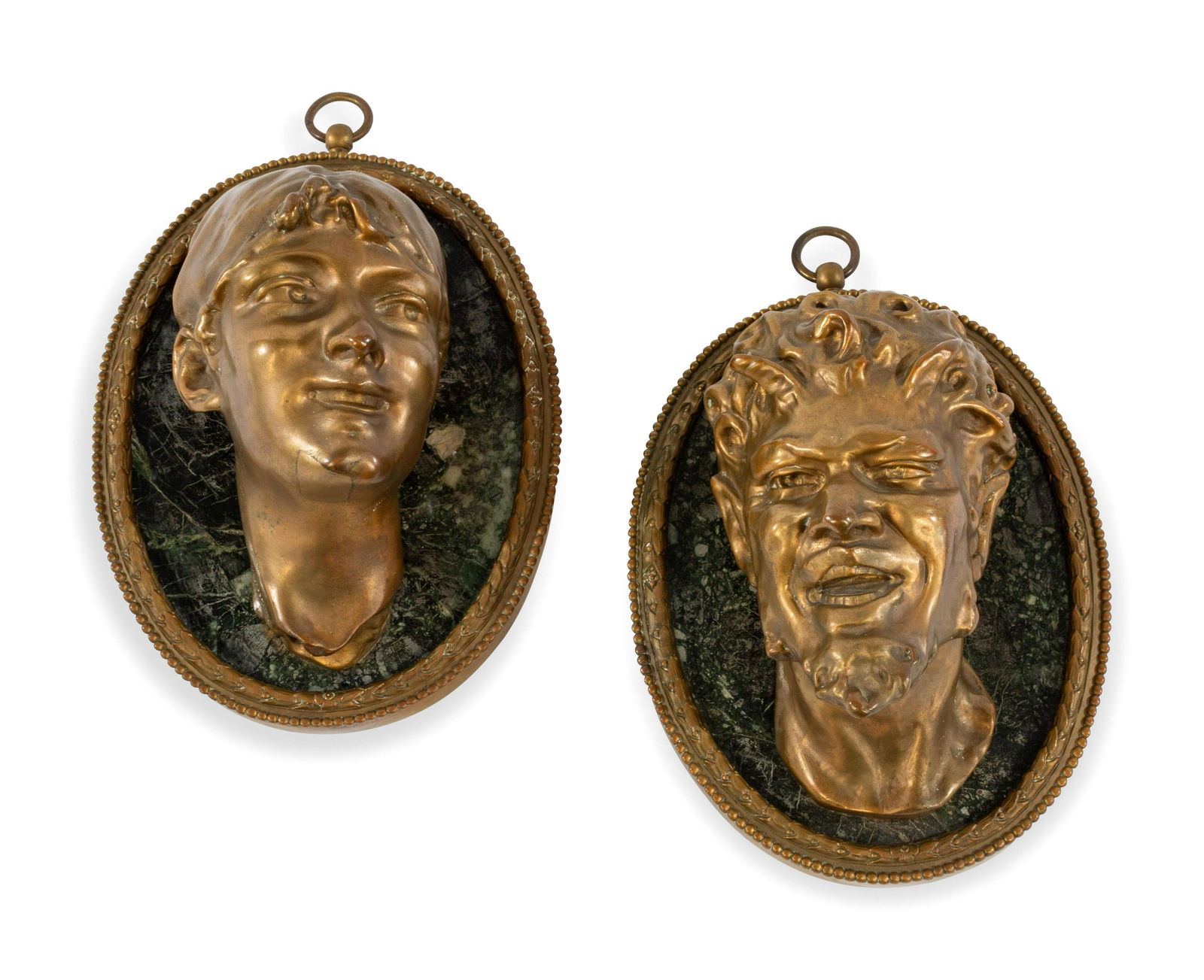 A Pair of French Gilt Metal Mounted Marble Plaques (1 of 1)