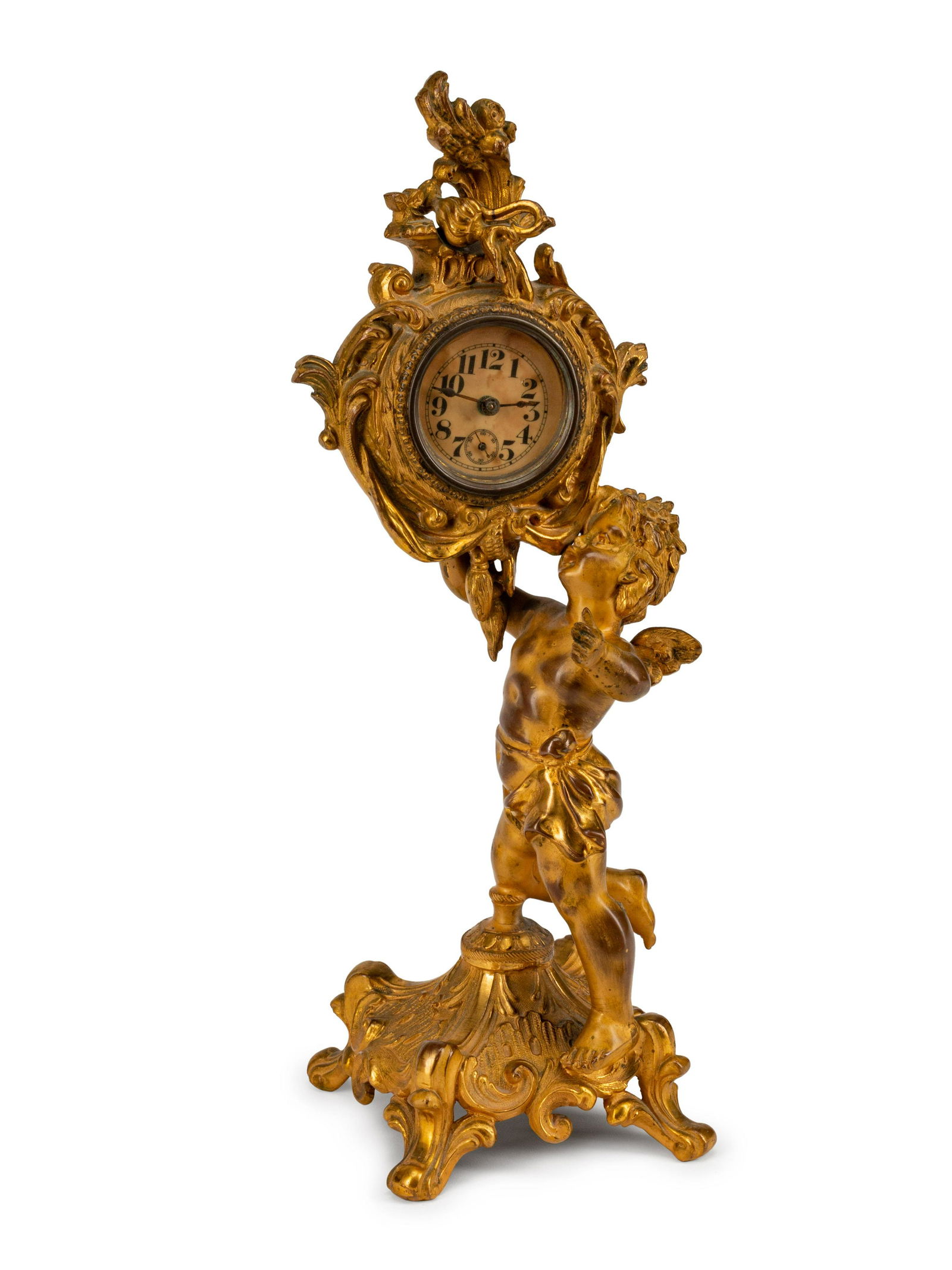 A French Gilt Bronze Figural Clock (1 of 1)