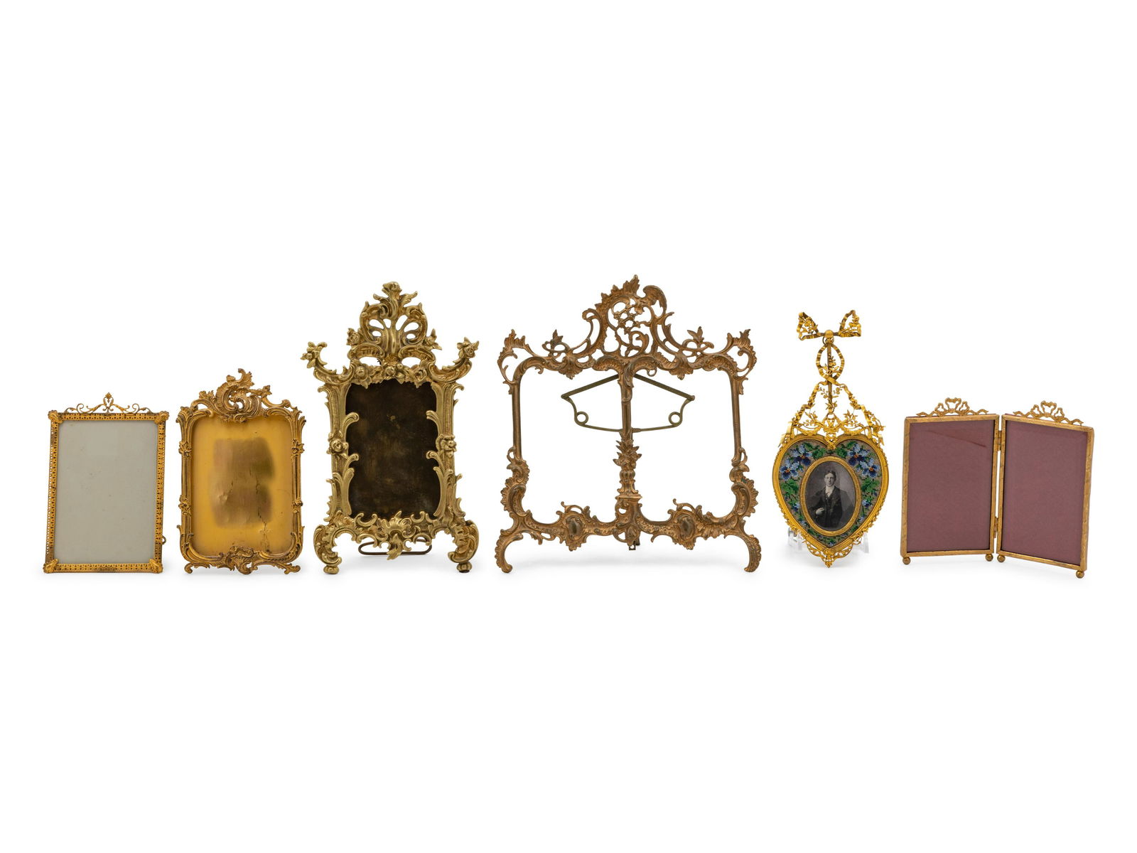 Six Brass and Gilt Metal Frames (1 of 1)