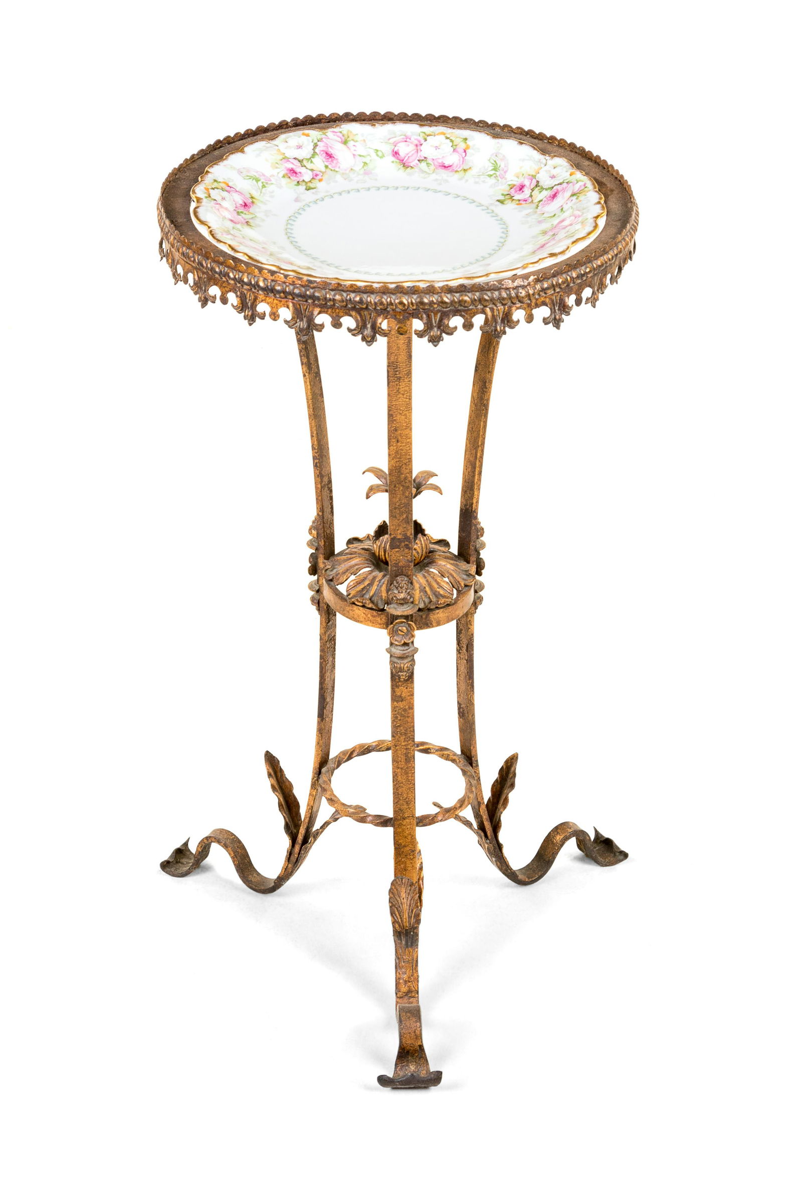 An Italian Tole and Porcelain Mounted Table (1 of 3)