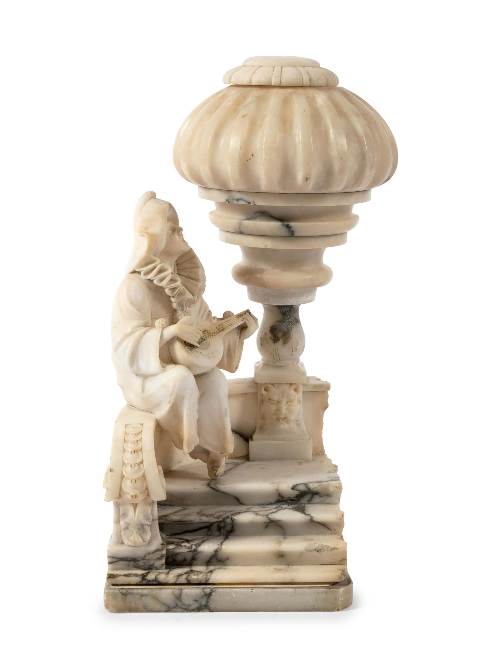 An Italian Alabaster Figural Lamp (1 of 2)