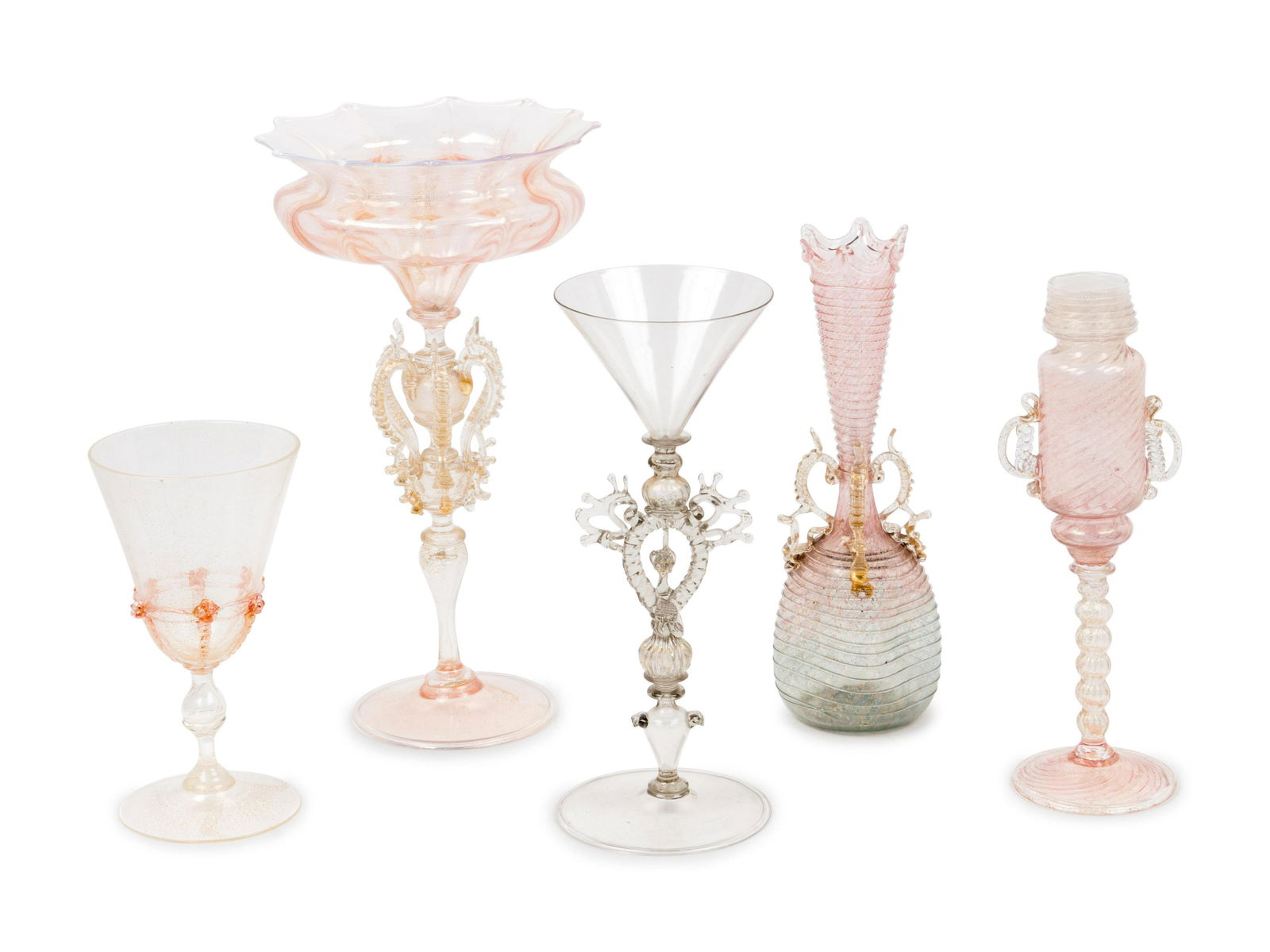 Five Venetian Glass Vessels (1 of 1)
