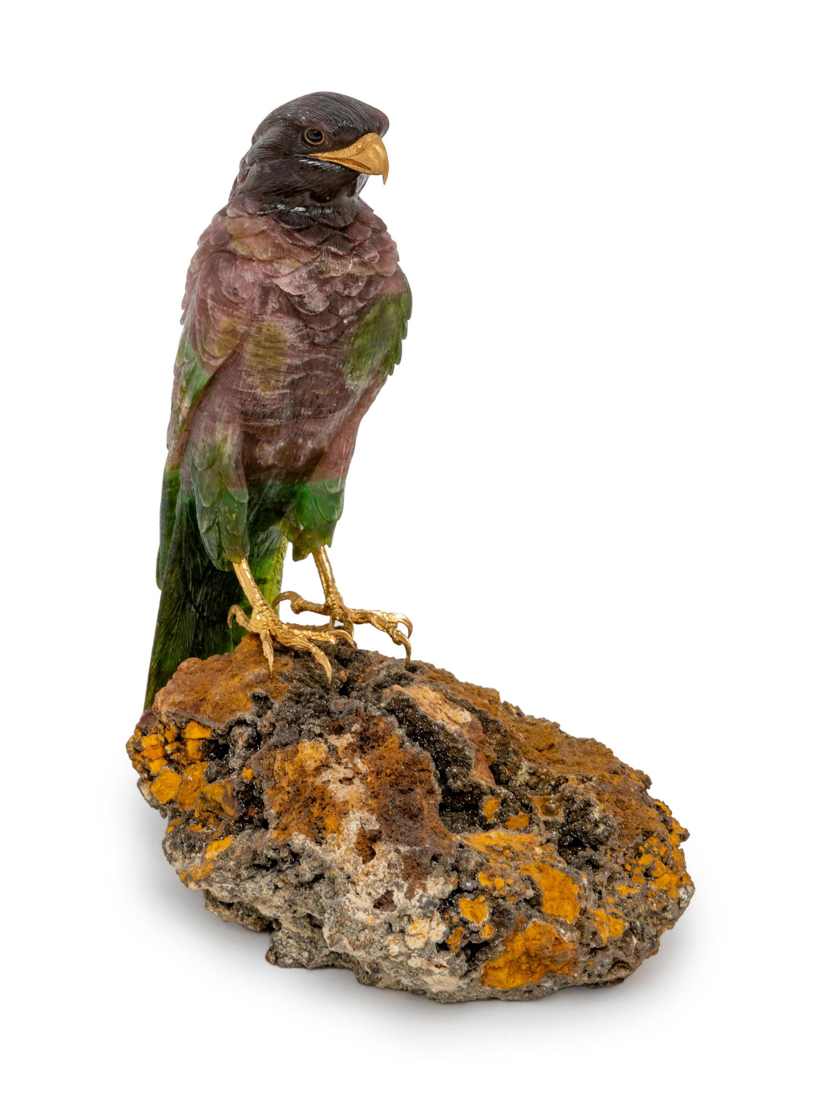 A Carved Agate Figure of a Falcon and a Carved Jasper (1 of 2)