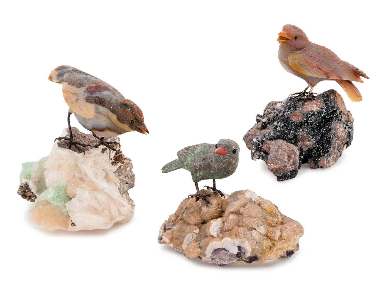 Three Carved Bird Figures (1 of 1)