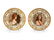 A Pair of Vienna Porcelain Cabinet Plates