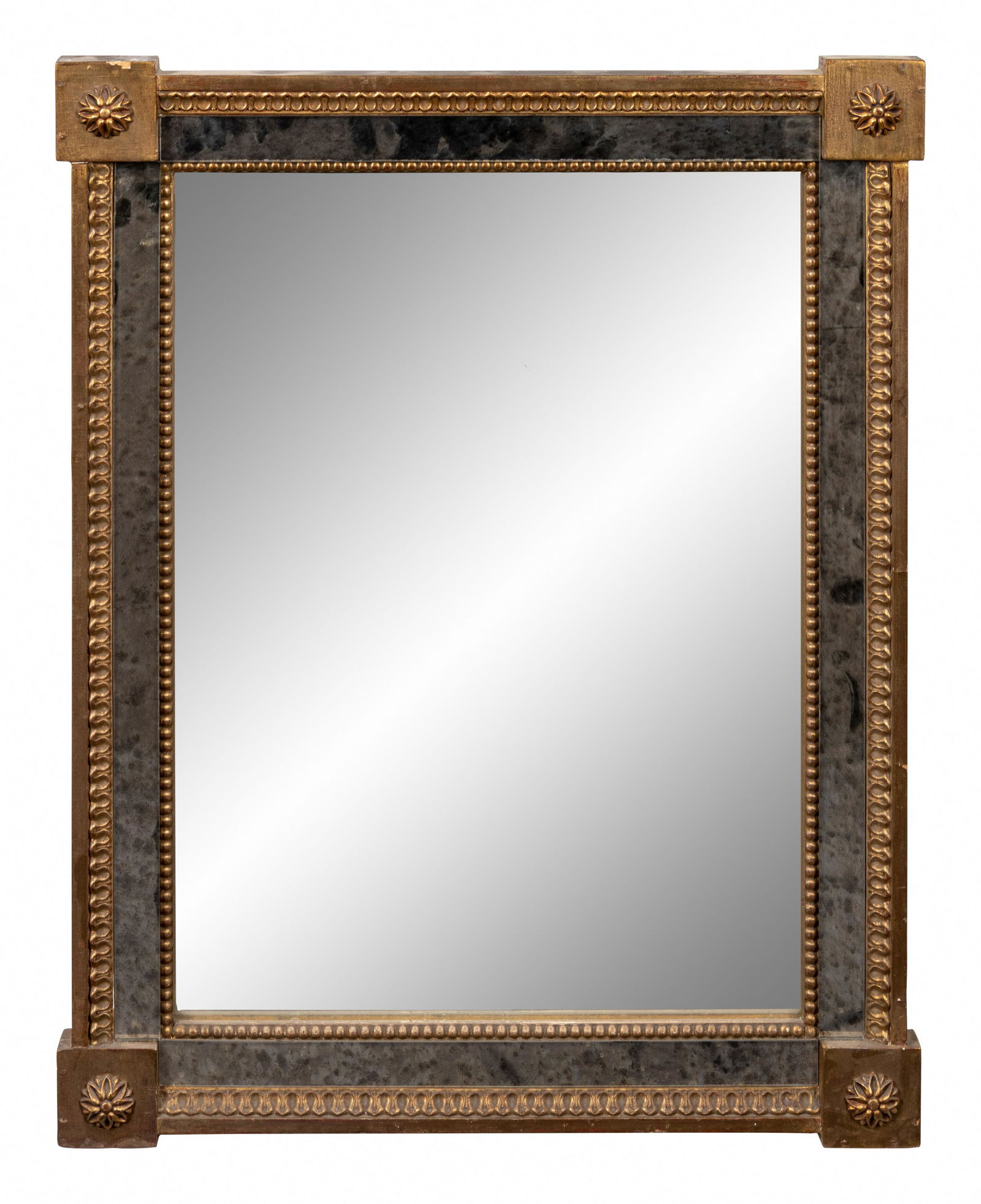 A Continental Faux Marble and Parcel Gilt Mirror (1 of 1)