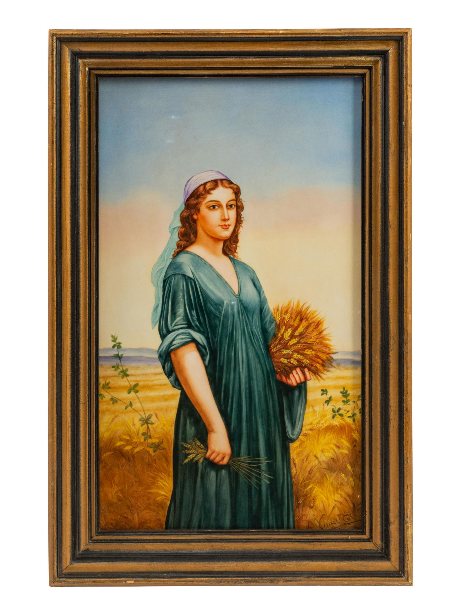 A Continental Framed Porcelain Plaque (1 of 1)