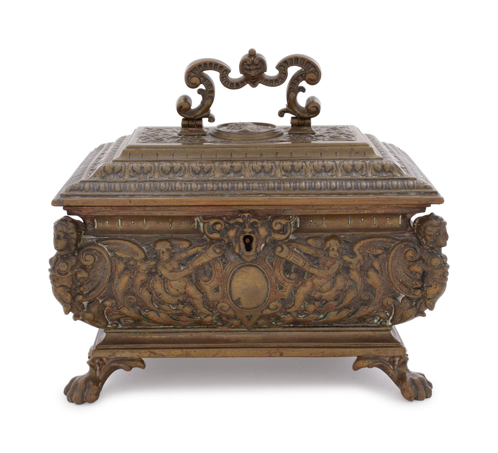 A Continental Bronze Table Casket (1 of 2)