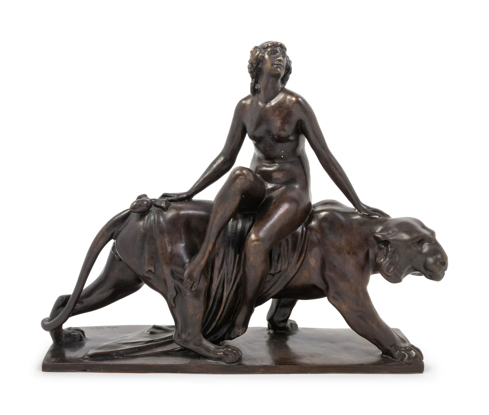 A Continental Bronze Figural Group (1 of 2)
