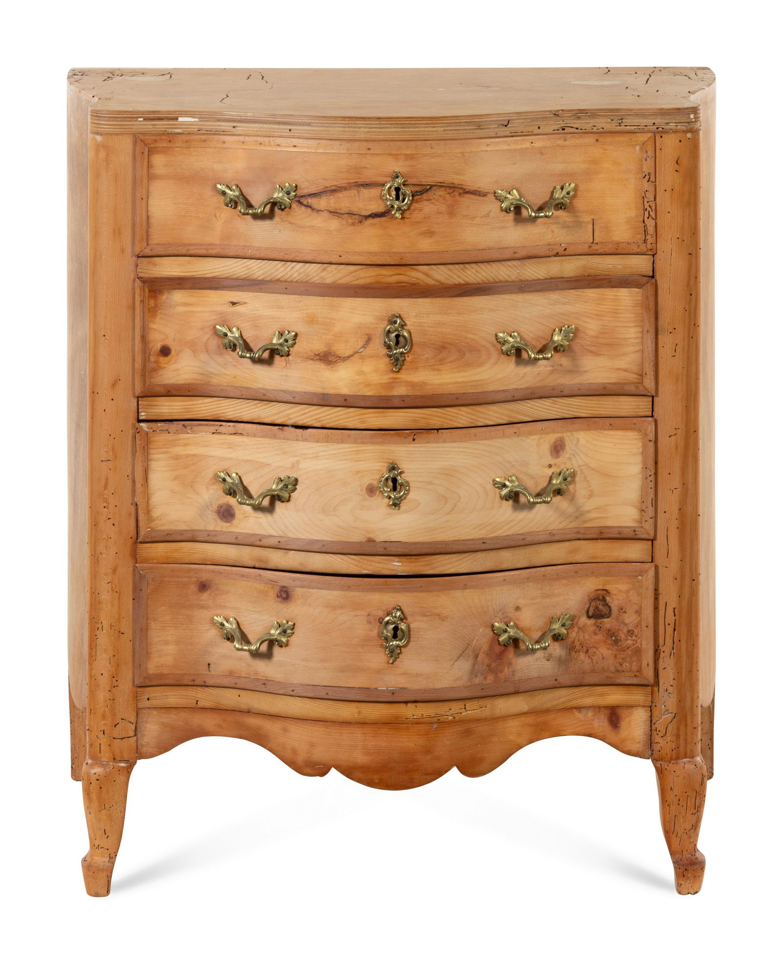 A Continental Fruitwood Chest of Drawers (1 of 1)