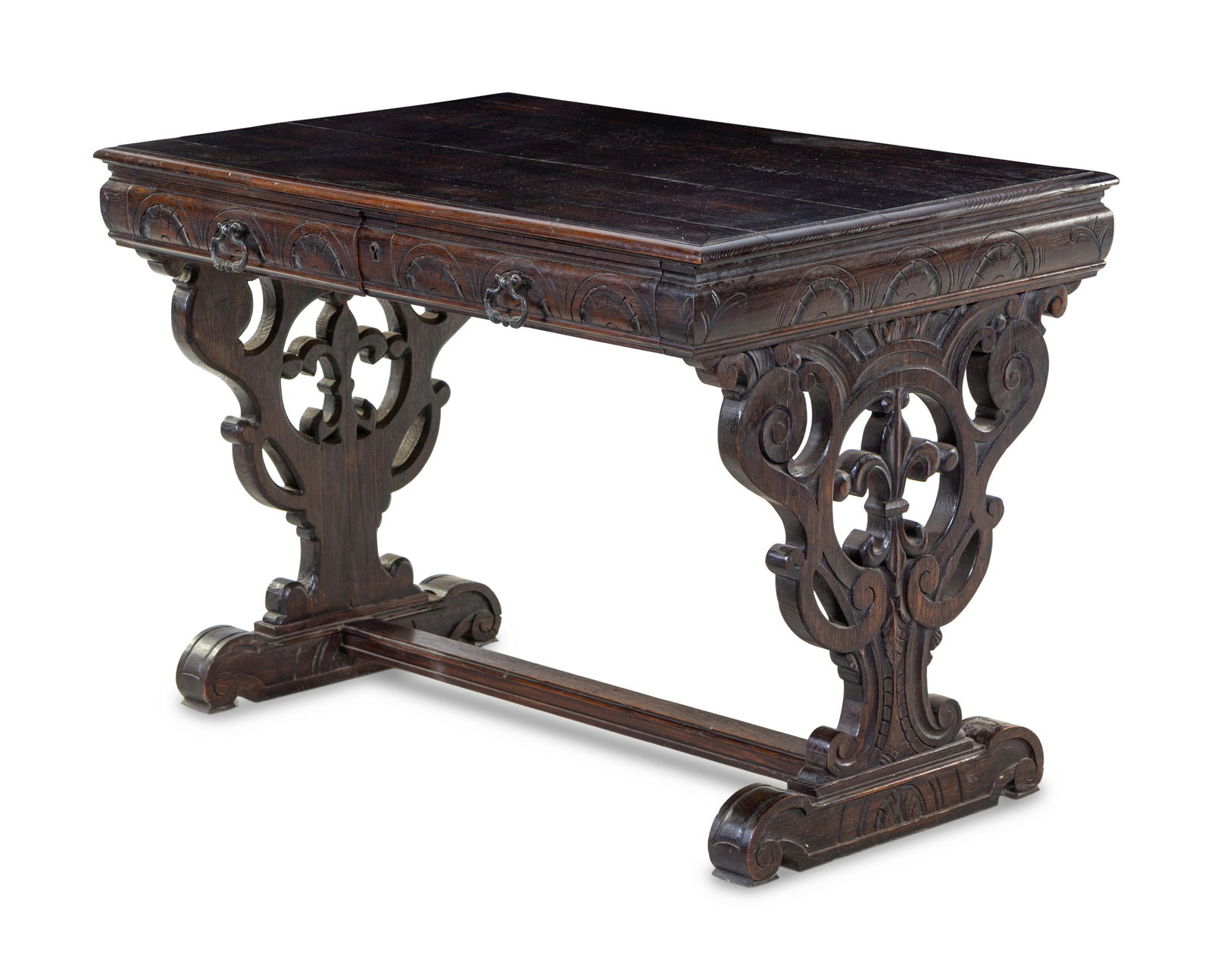 A Renaissance Revival Walnut Table (1 of 2)