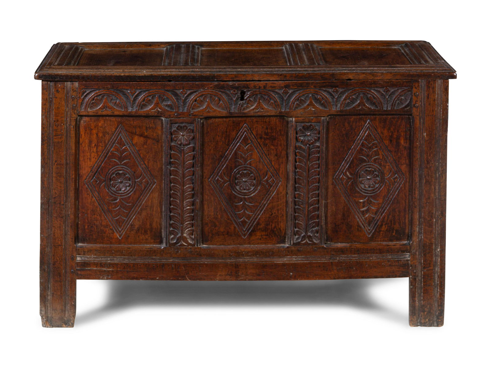 A Charles II Carved Oak Blanket Chest (1 of 2)