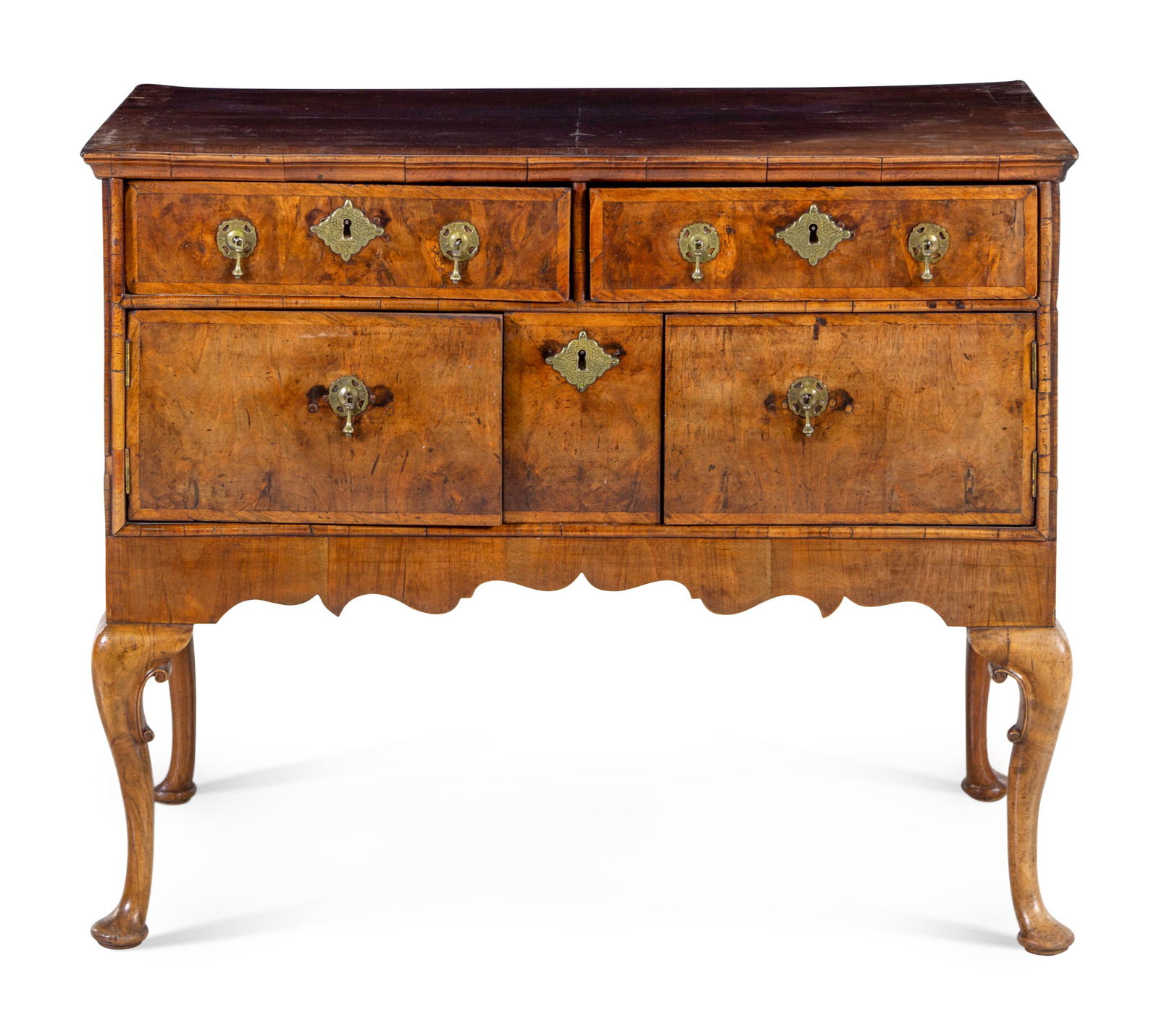 A George I Burl Walnut Chest on Stand (1 of 2)
