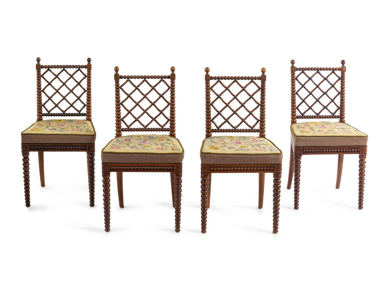 A Set of Victorian Oak Side Chairs (1 of 2)