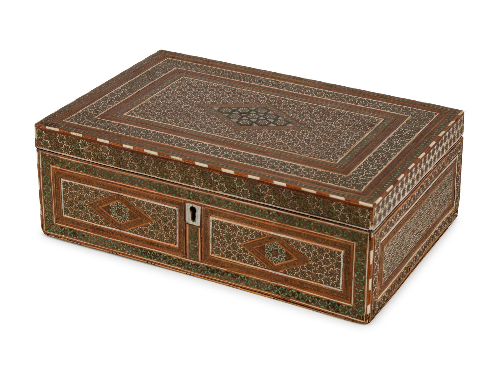 An Anglo-Colonial Inlaid Walnut Box (1 of 1)