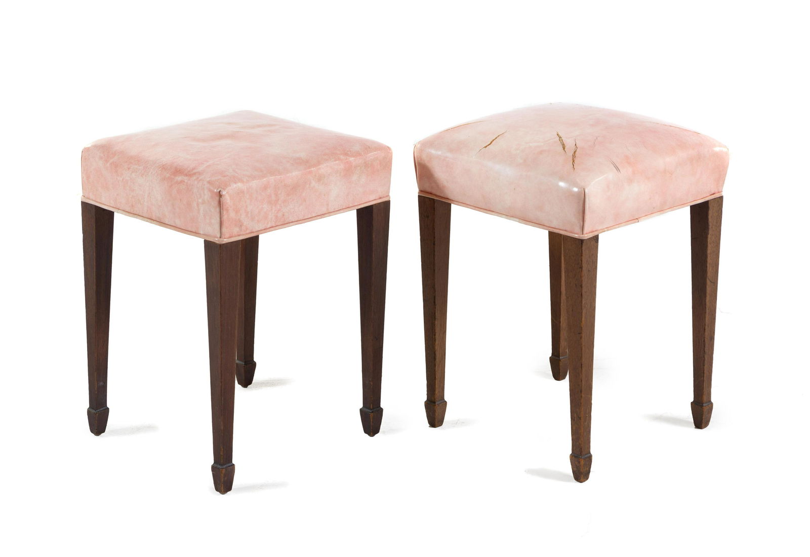 A Pair of George III Style Mahogany Foot Stools (1 of 1)