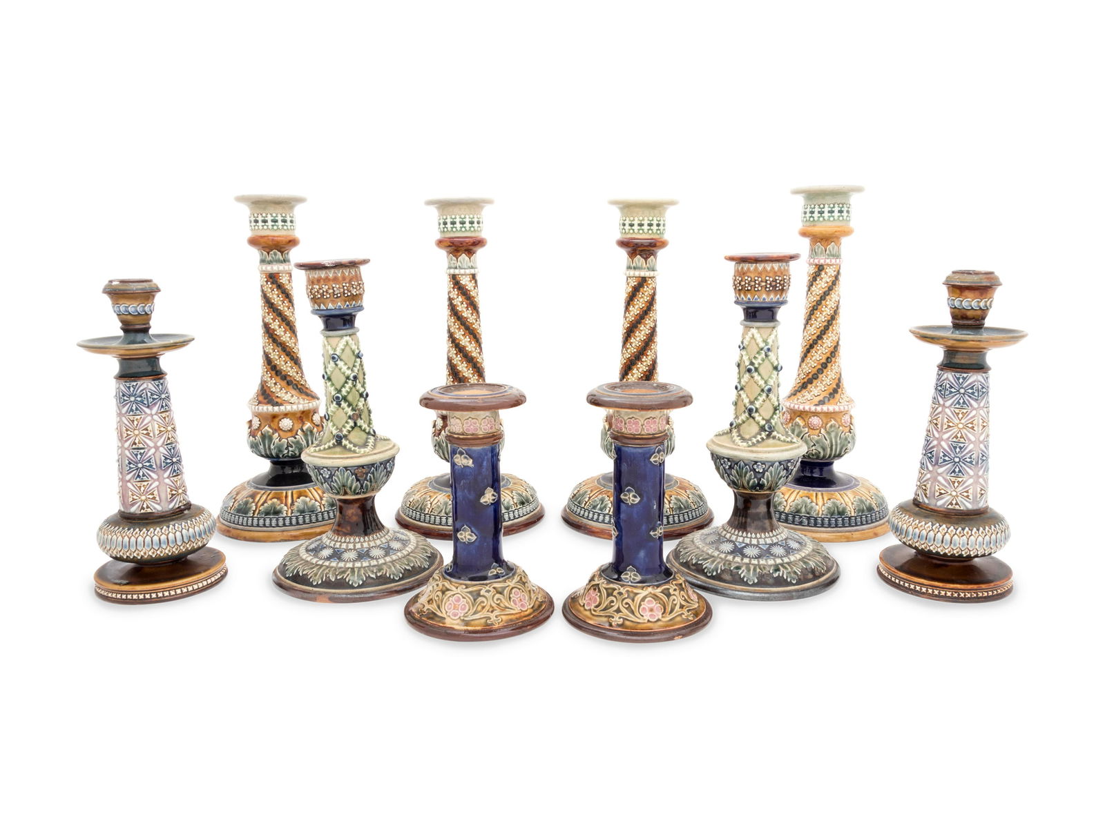 Five Pairs of Doulton Lambeth and Royal Doulton (1 of 3)