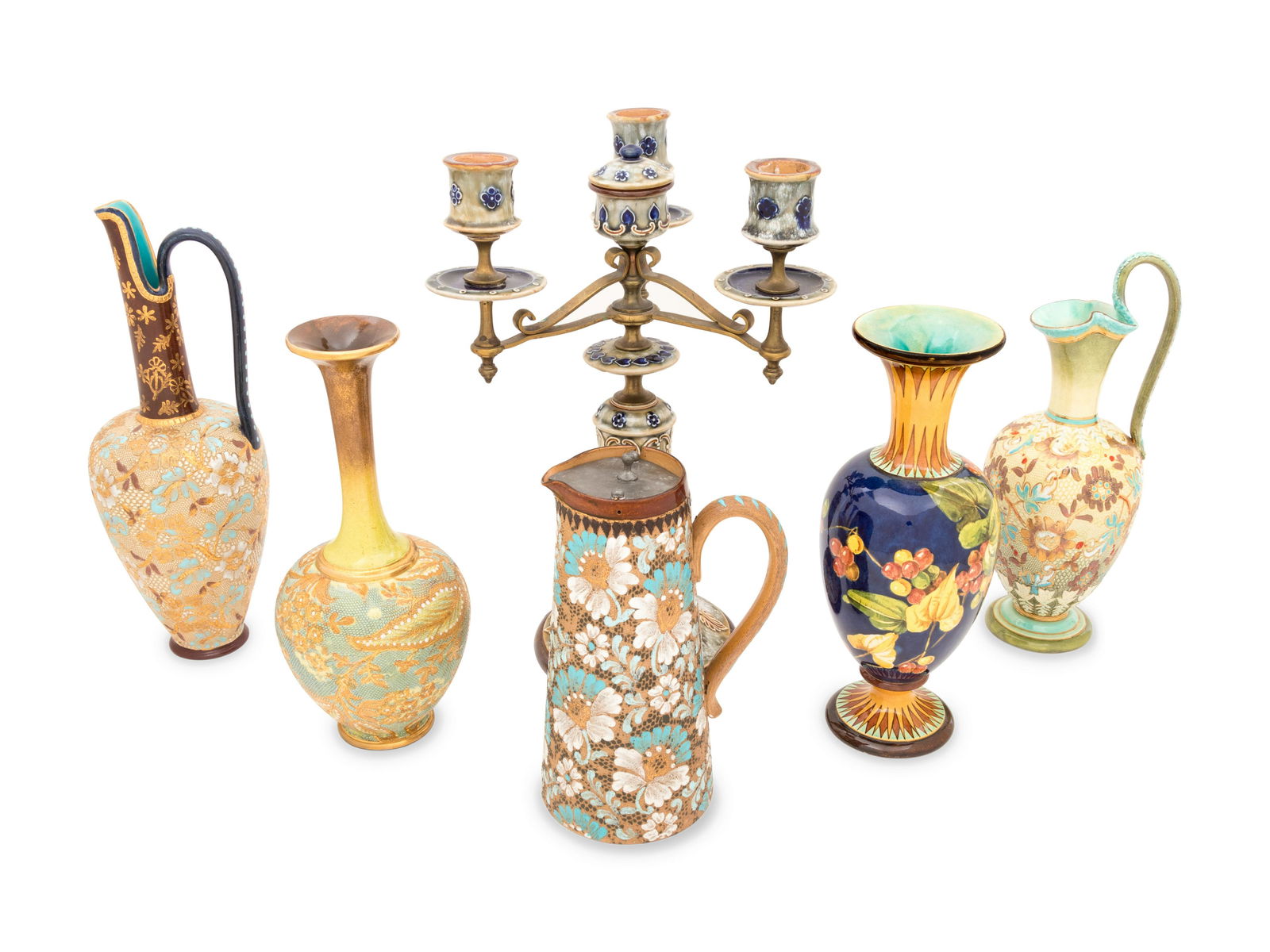 Six Royal Doulton and Doulton Lambeth Stoneware (1 of 4)