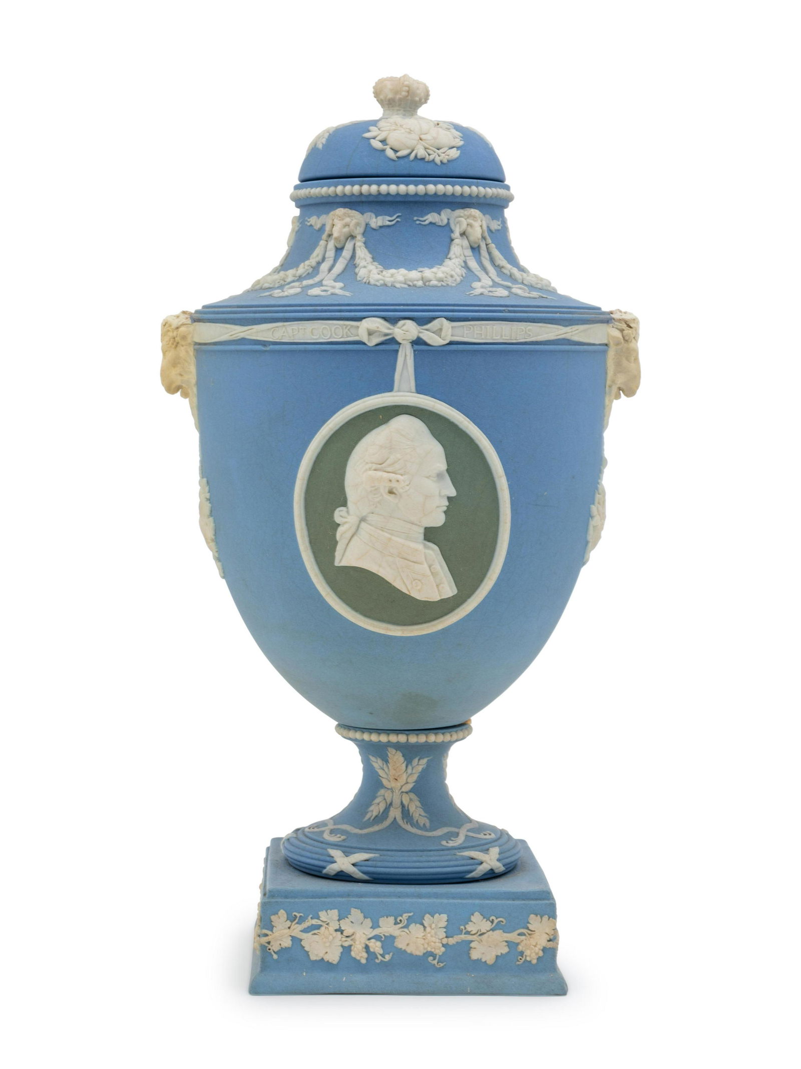 A Wedgwood Jasperware Commemorative Covered Vase of (1 of 1)