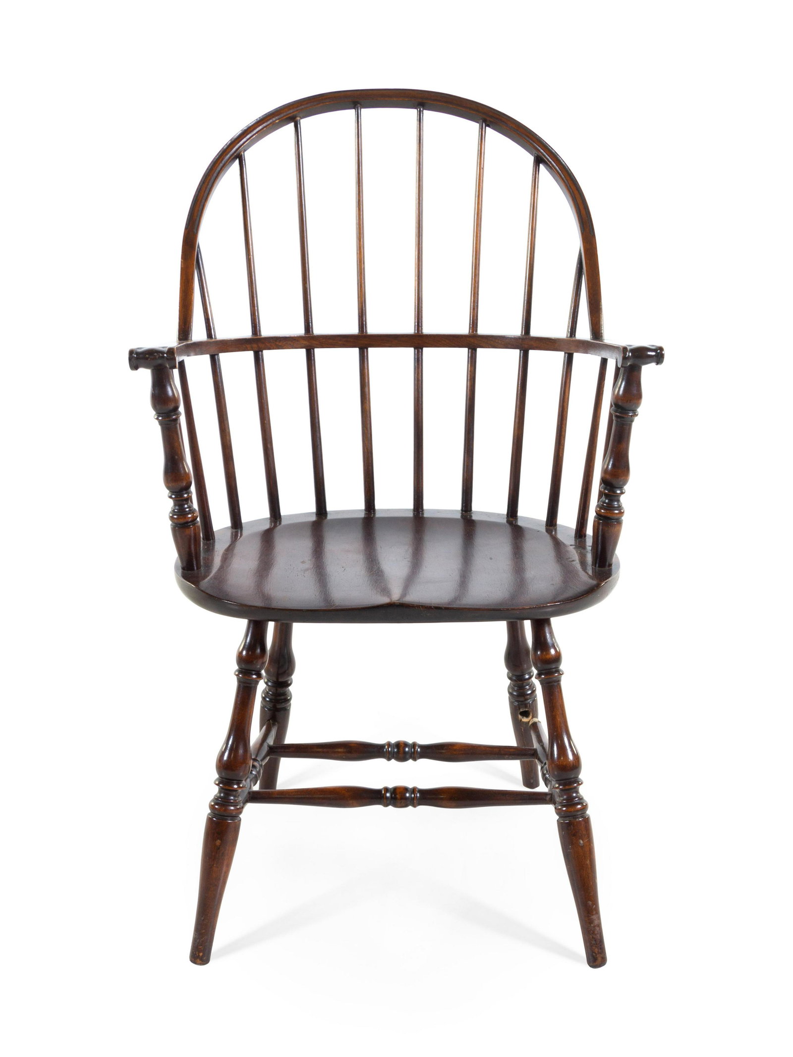 A Windsor Armchair: A Windsor Armchair 19th Century Height 28 x width 23 inches.