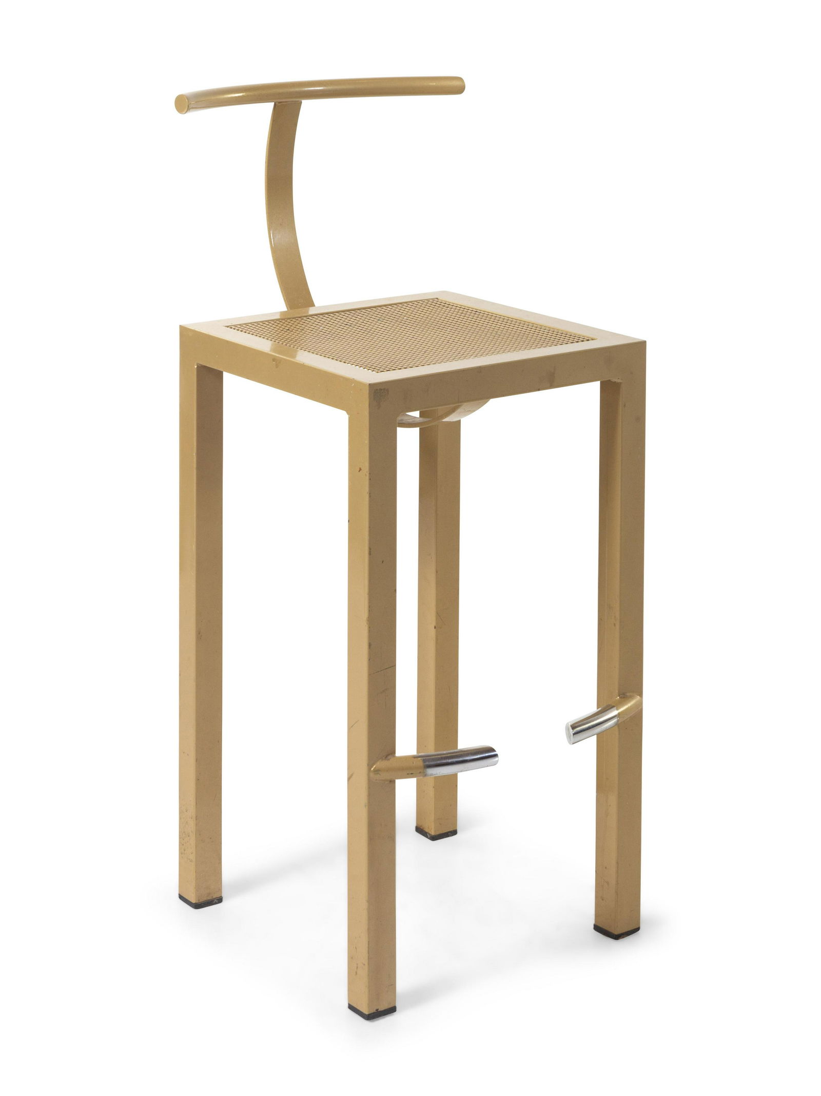 A Mid-Century Painted Metal Stool (1 of 2)