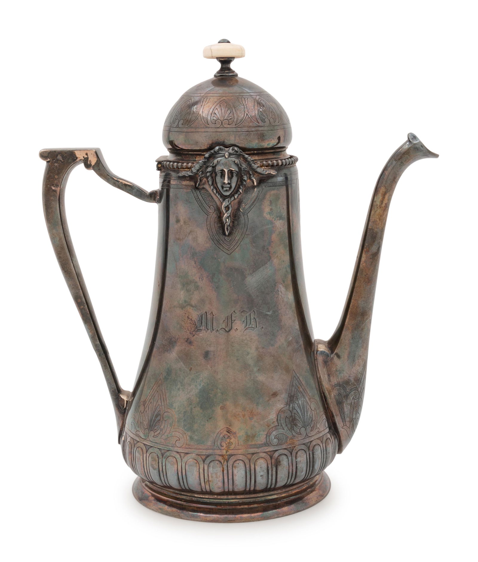A Ball, Black, & Co. Silver Coffee Pot (1 of 4)