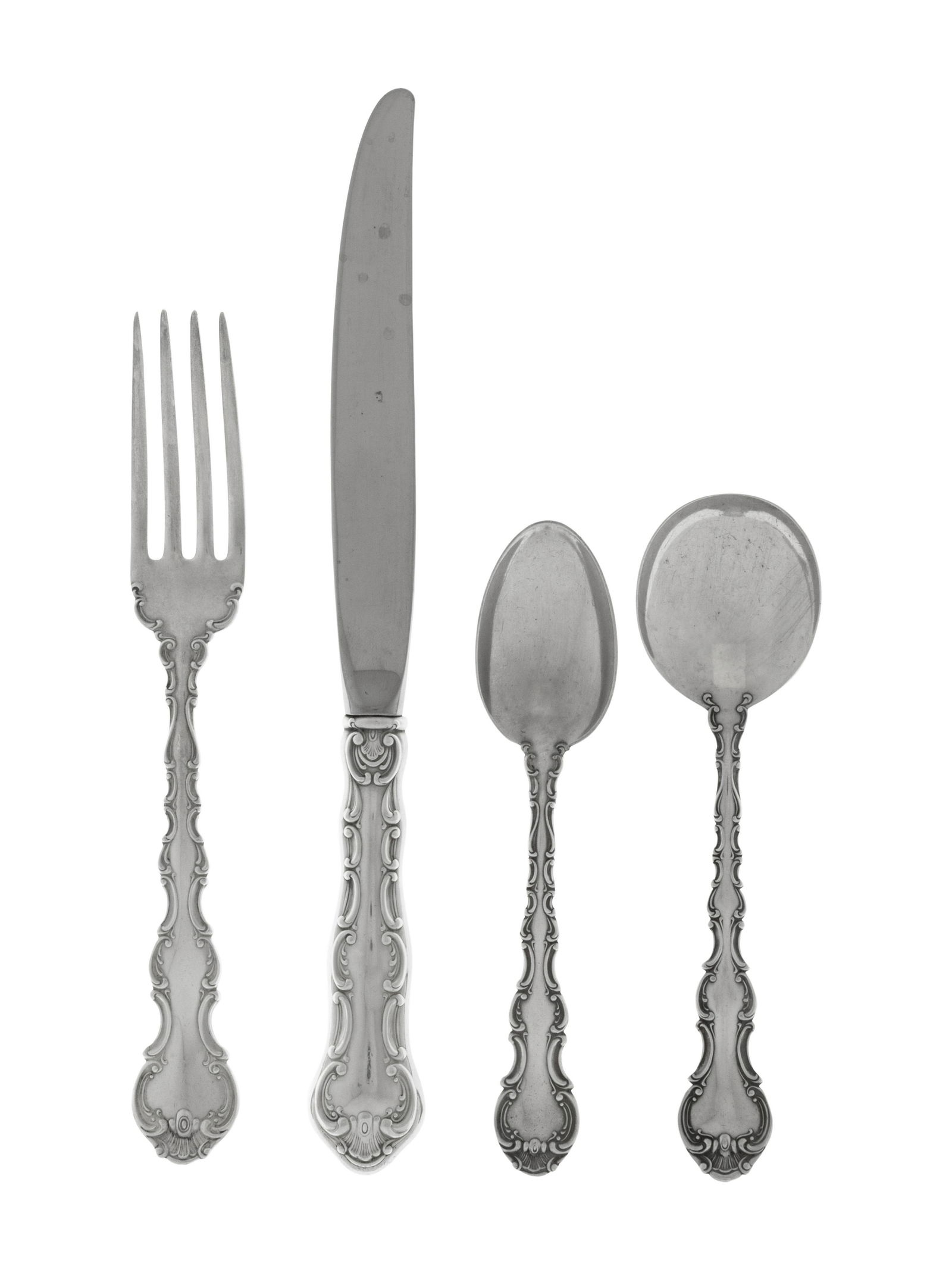 An American Silver Flatware Service (1 of 2)