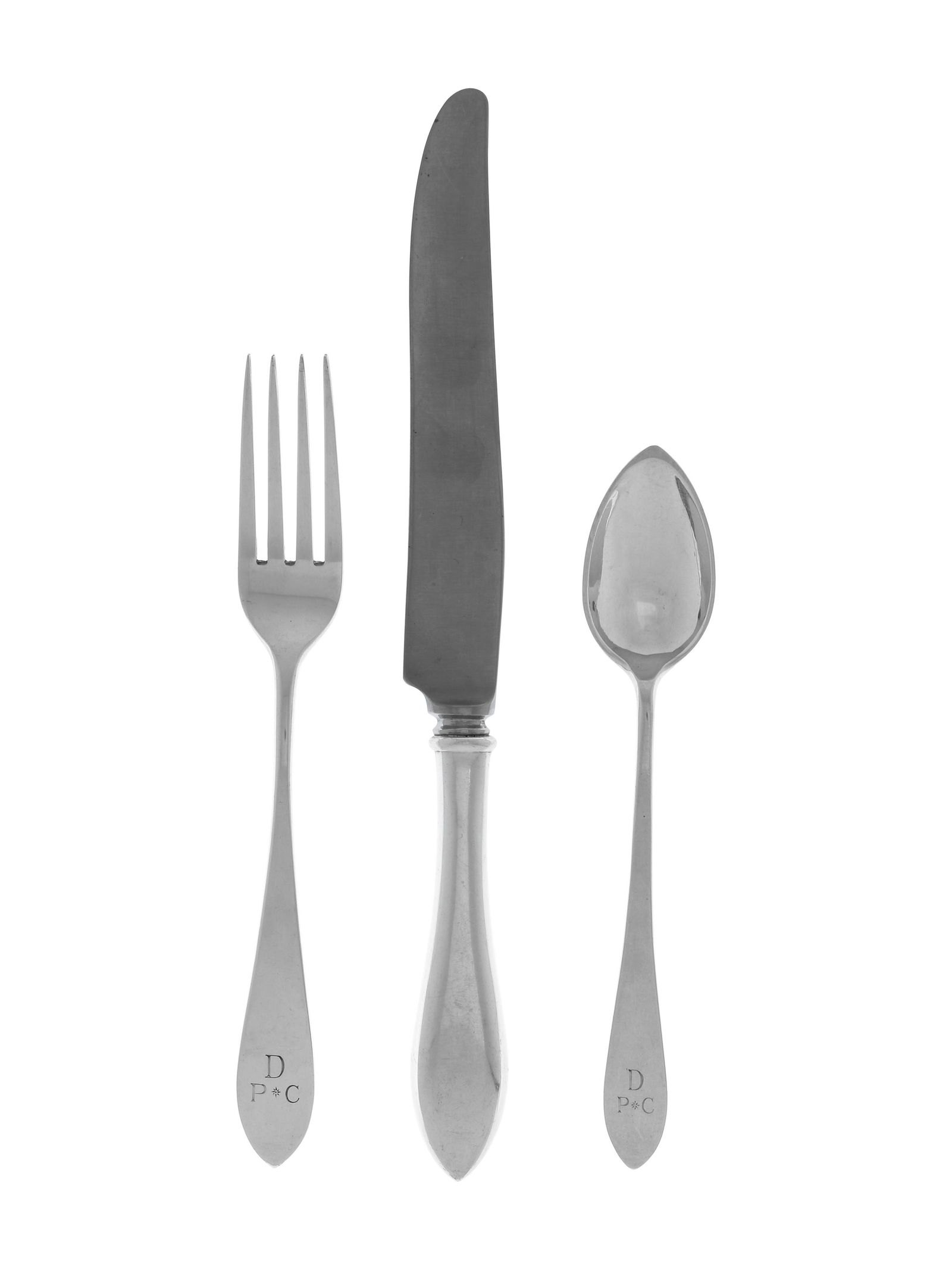 An American Silver Flatware Service (1 of 2)