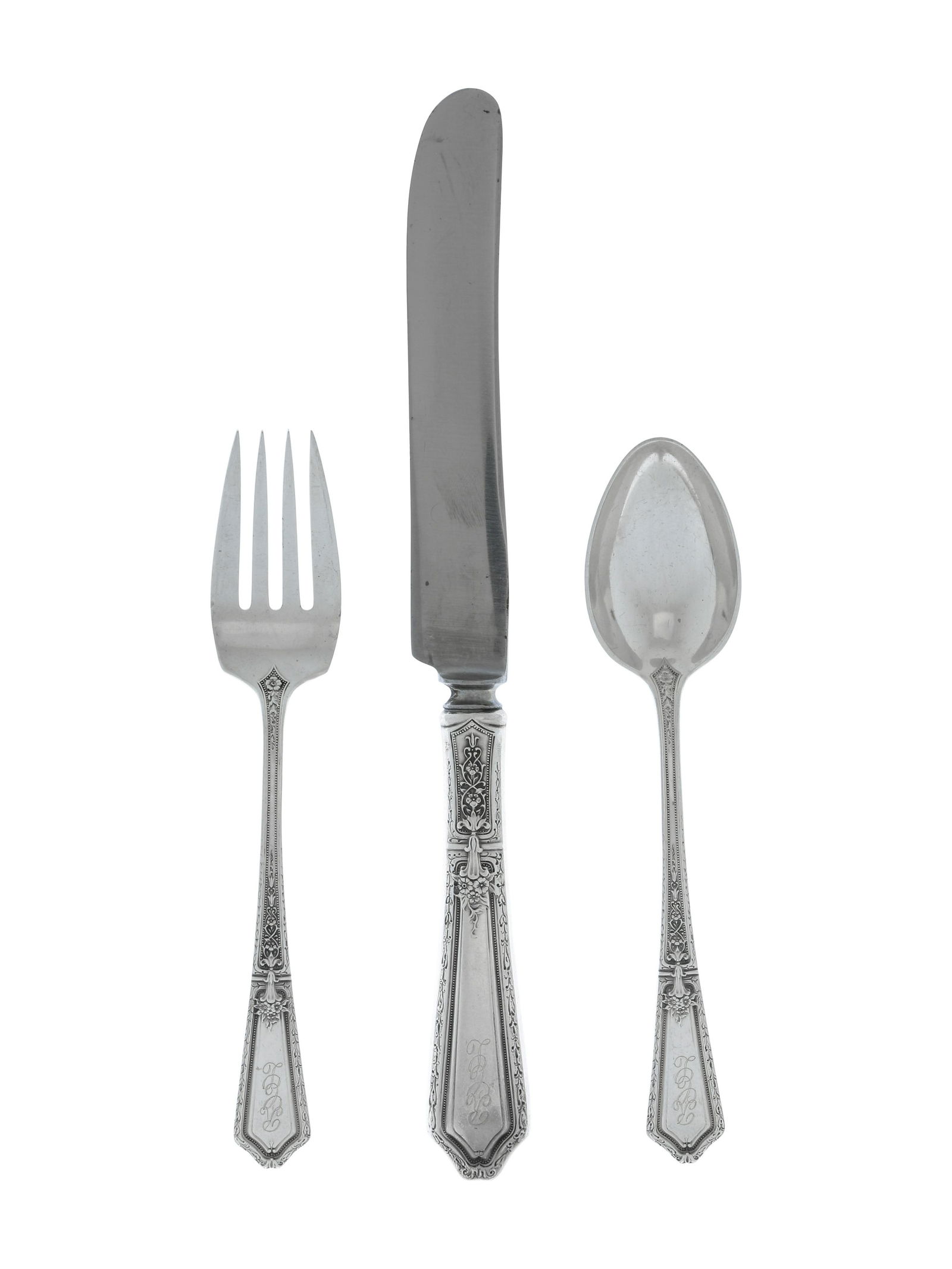An American Silver Flatware Service (1 of 2)