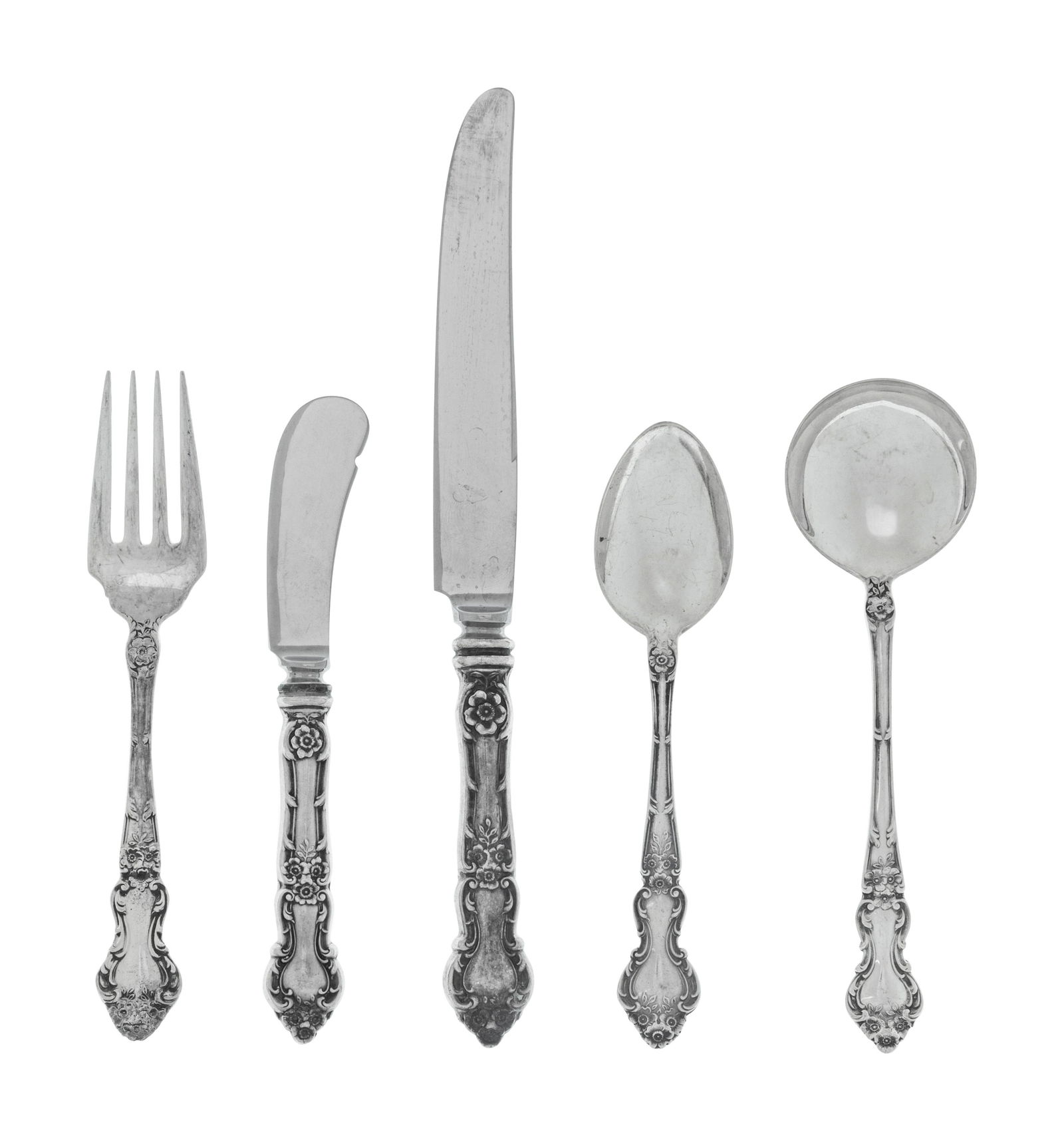 An American Silver Flatware Service (1 of 3)