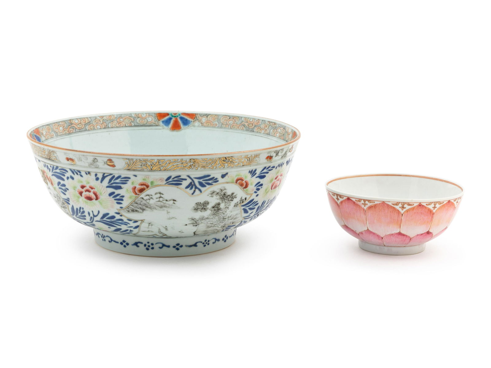 Two Chinese Export Porcelain Bowls (1 of 1)
