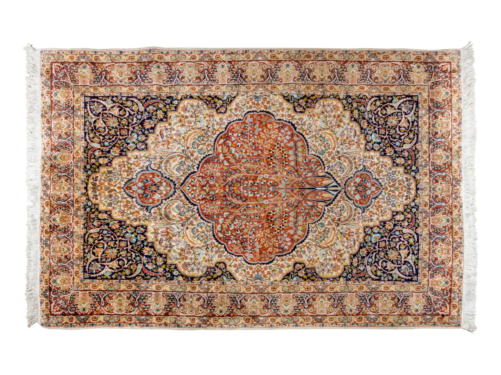 A Turkish Silk Hereke Rug (1 of 1)