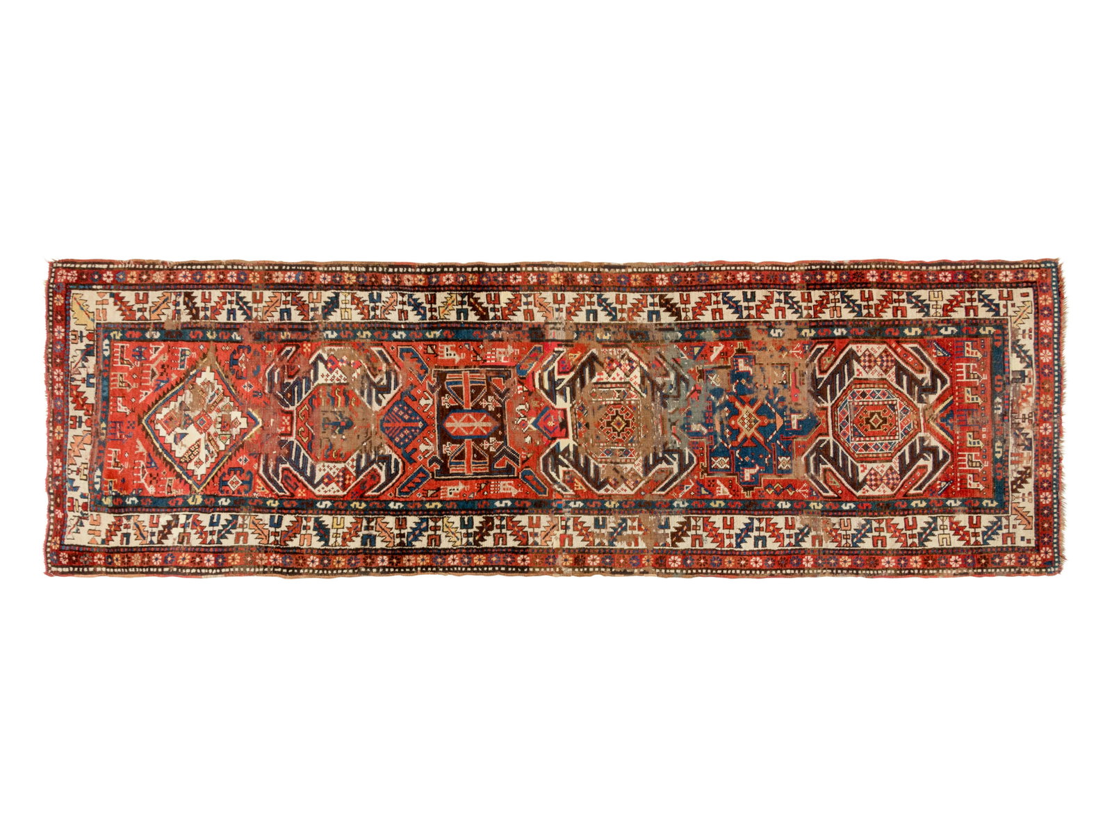 A Lankaran Wool Rug: A Lankaran Wool Rug South Caucasus, Late 19th Century 10 feet 10 inches x 3 feet 3 inches. Property from the Estate of Stephen B. Contro, Bassando del Grappa, Italy and Chicago, Illinois