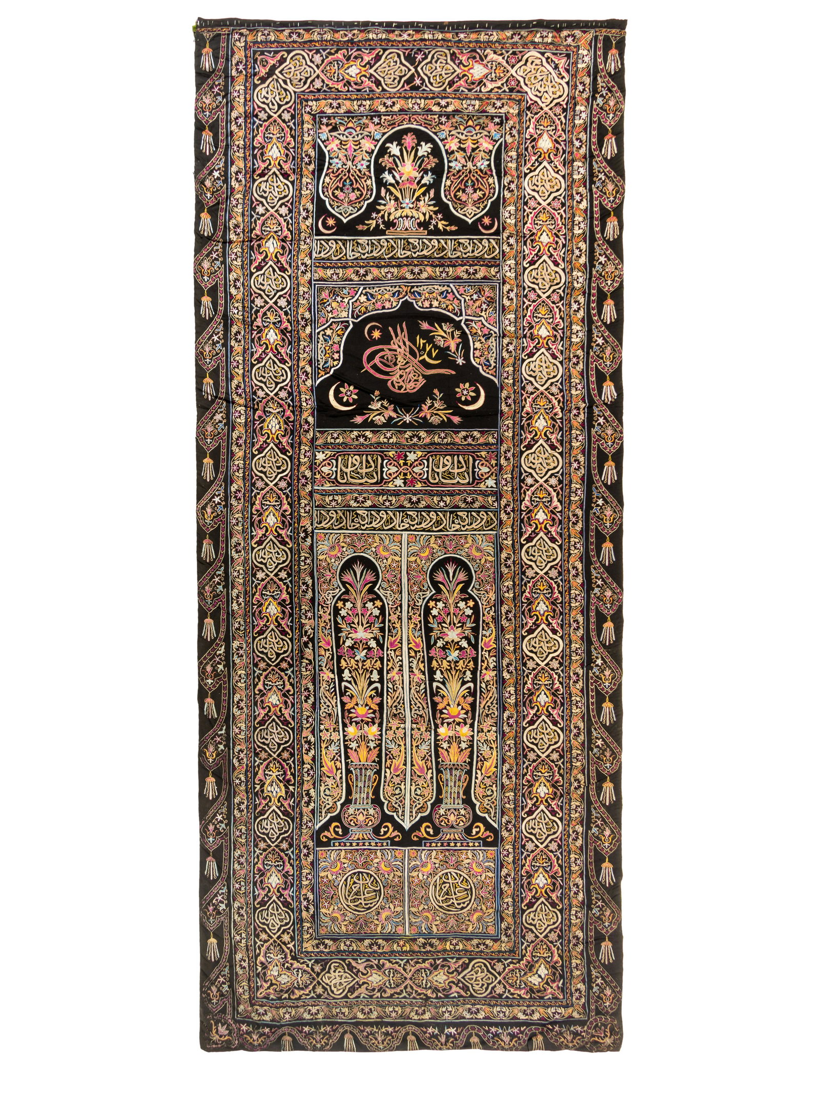 An Ottoman Chain Stitch Embroidery Wool Panel (1 of 1)