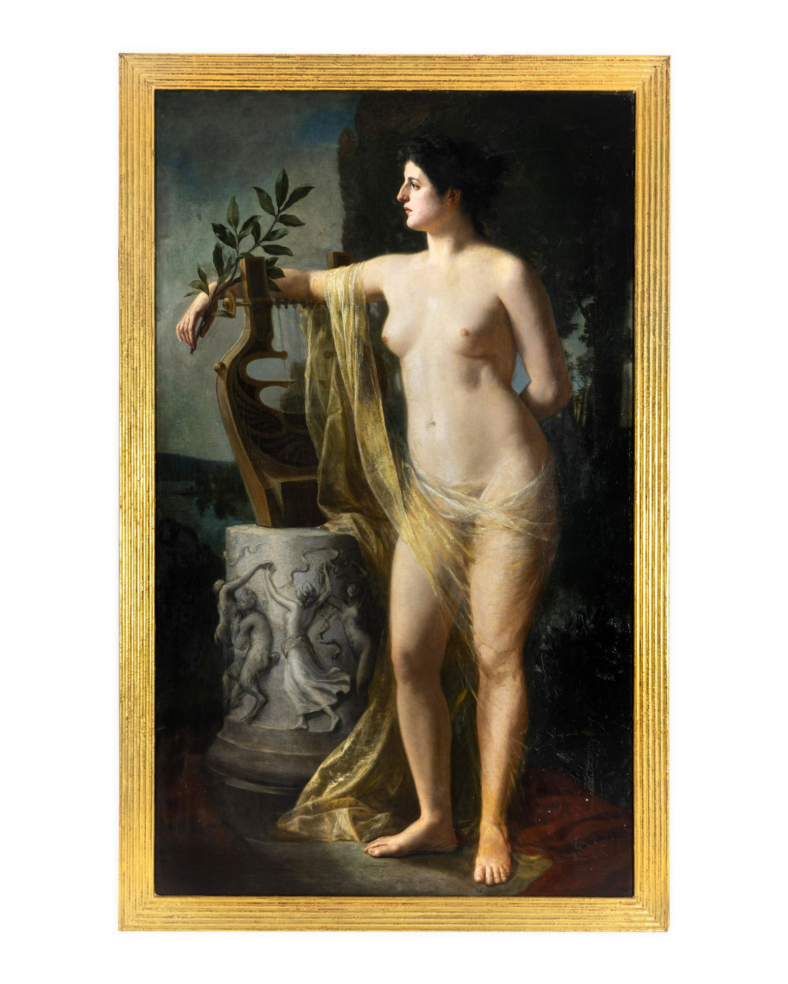 German School (19th Century) Poesie der Musik: German School (19th Century) Poesie der Musik oil on canvas 57 x 33 3/4 inches. Purchased Phillips, Deutchland 1991, Lot 31 Property from a Private Collection, Palm Beach, Florida