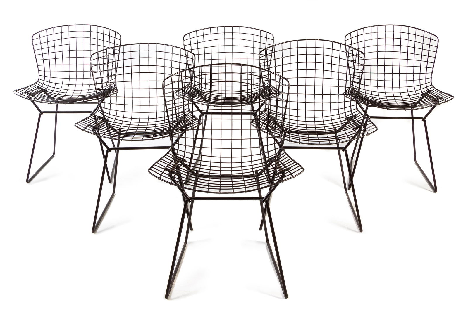 Harry Bertoia (American, 1915-1978) Set of Eight: Harry Bertoia (American, 1915-1978) Set of Eight ChairsKnoll Associates Height 28 3/4 x width 21 x depth 22 inches.