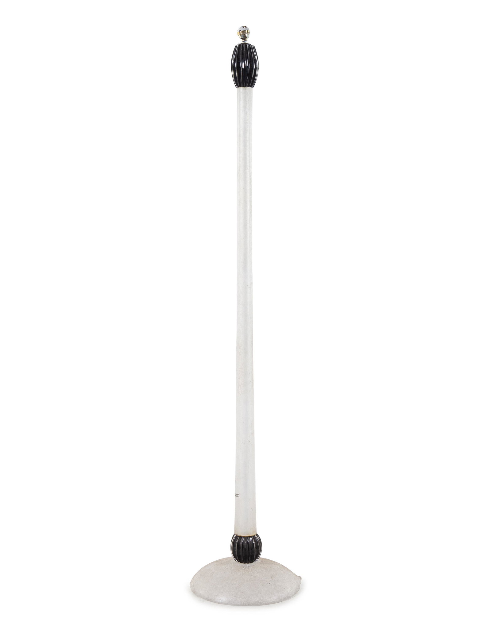 Archimede Seguso, Attribution (Italian, 1909-1999): Archimede Seguso, Attribution (Italian, 1909-1999) Floor Lamp blown glass with foil manufacturer's label to side seguso/vetri d'arte/MADE IN ITALY
