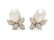 ADLER, CULTURED BAROQUE PEARL AND DIAMOND EARCLIPS