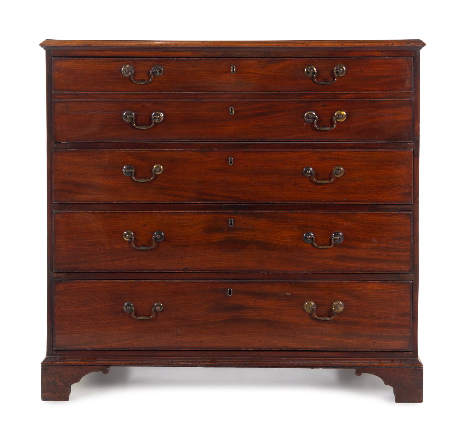 A George III Style Mahogany Butler's Secretary: A George III Style Mahogany Butler's Secretary 19th Century Height 42 1/2 x width 45 x depth 20 1/2 inches. Property from Christa's Ltd., Chicago, Illinois