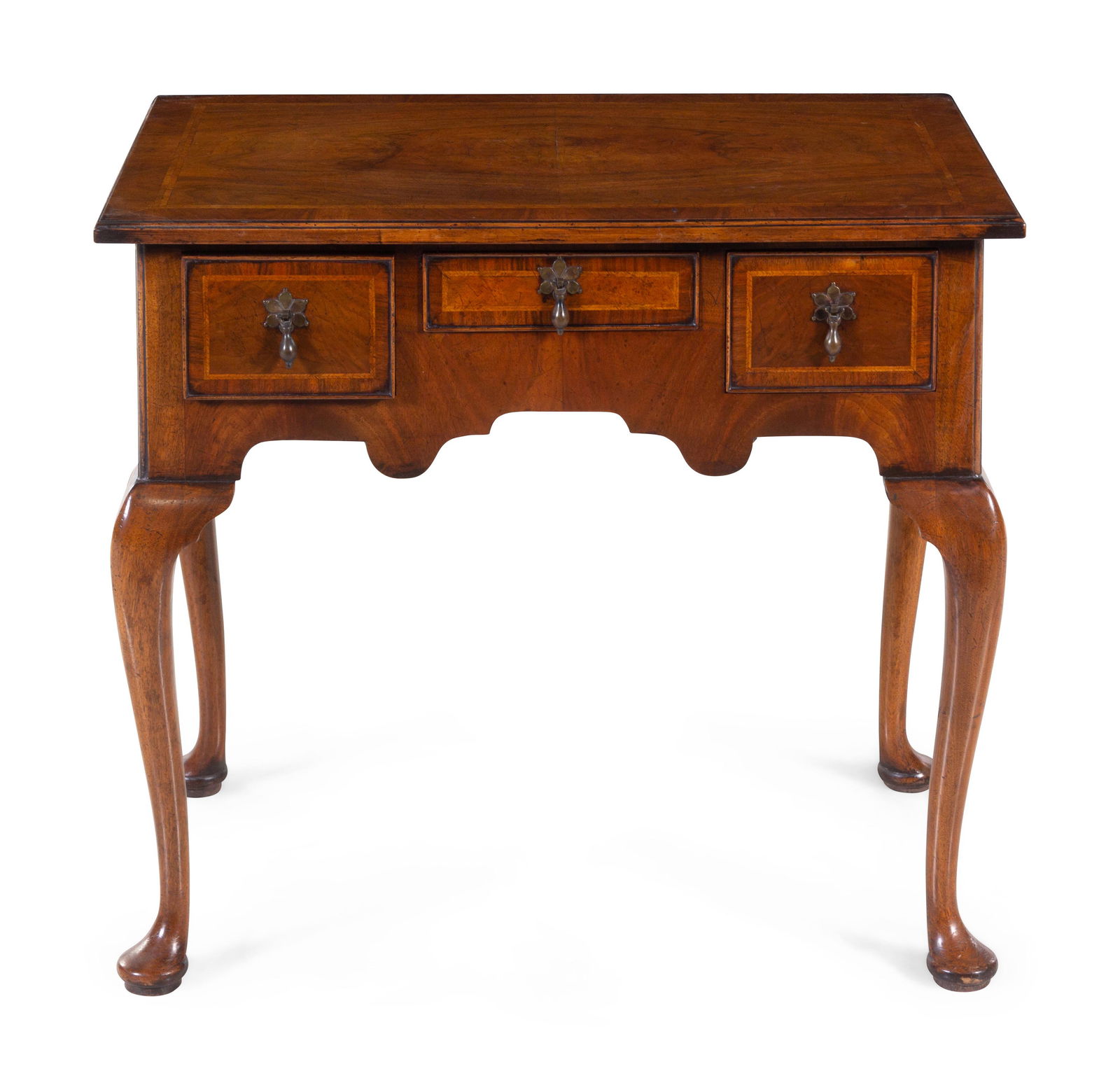 A George III Style Mahogany Lowboy: A George III Style Mahogany Lowboy 20th Century Height 27 x width 30 x depth 19 inches. Property from Christa's Ltd., Chicago, Illinois