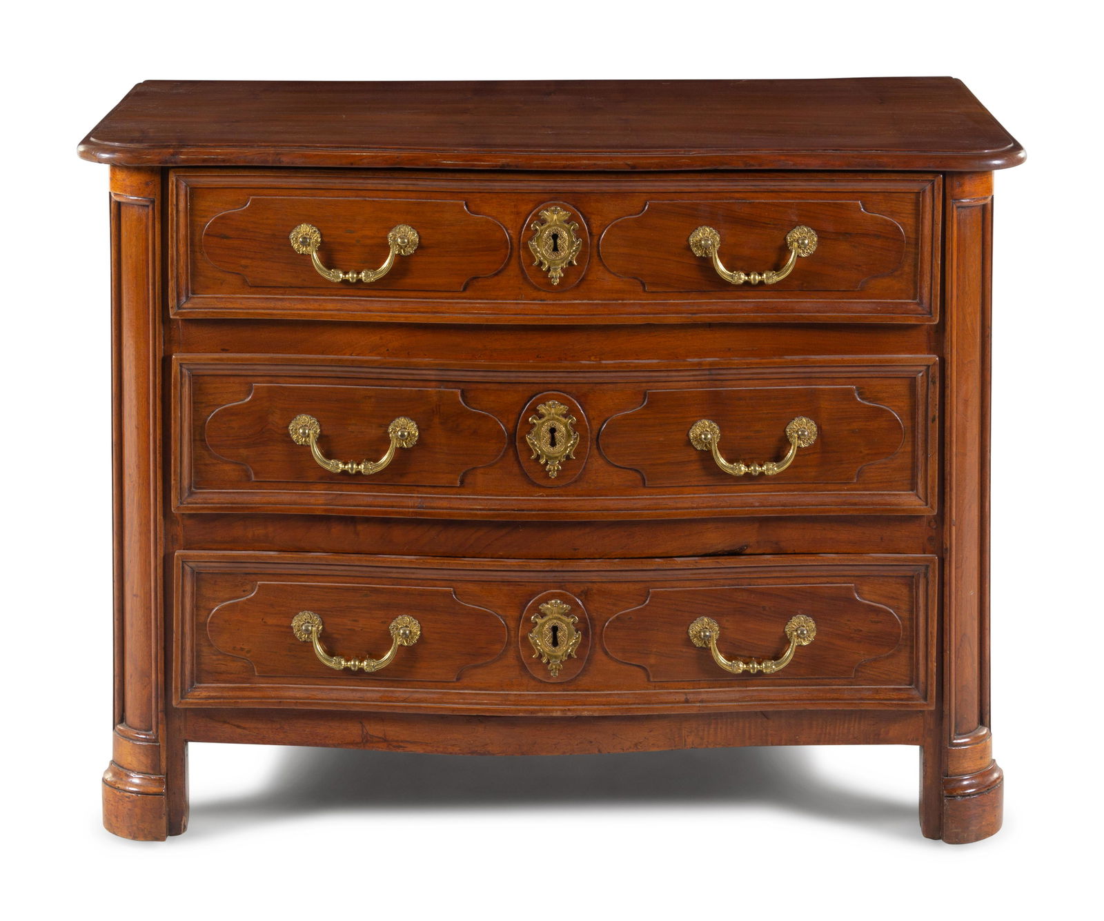 A Regence Gilt Metal Mounted Carved Walnut Serpentine (1 of 6)