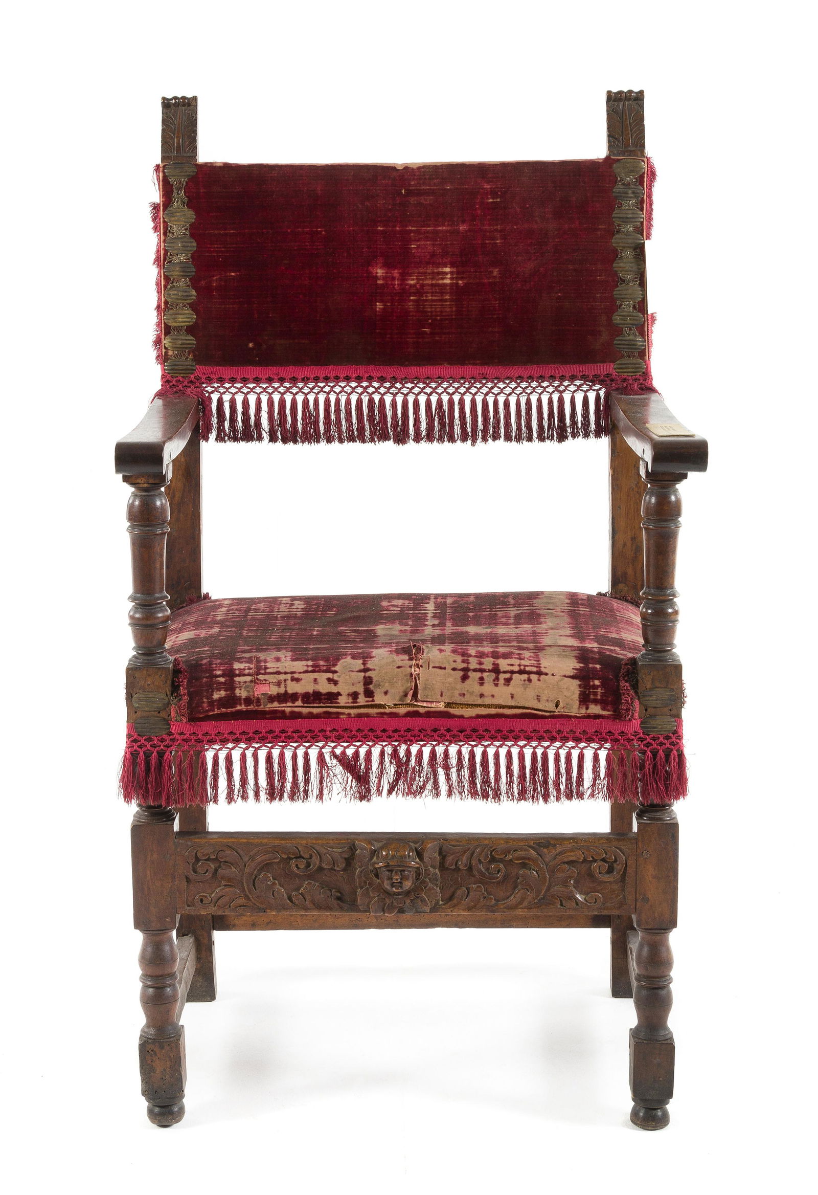 An Italian Baroque Walnut Armchair (1 of 1)