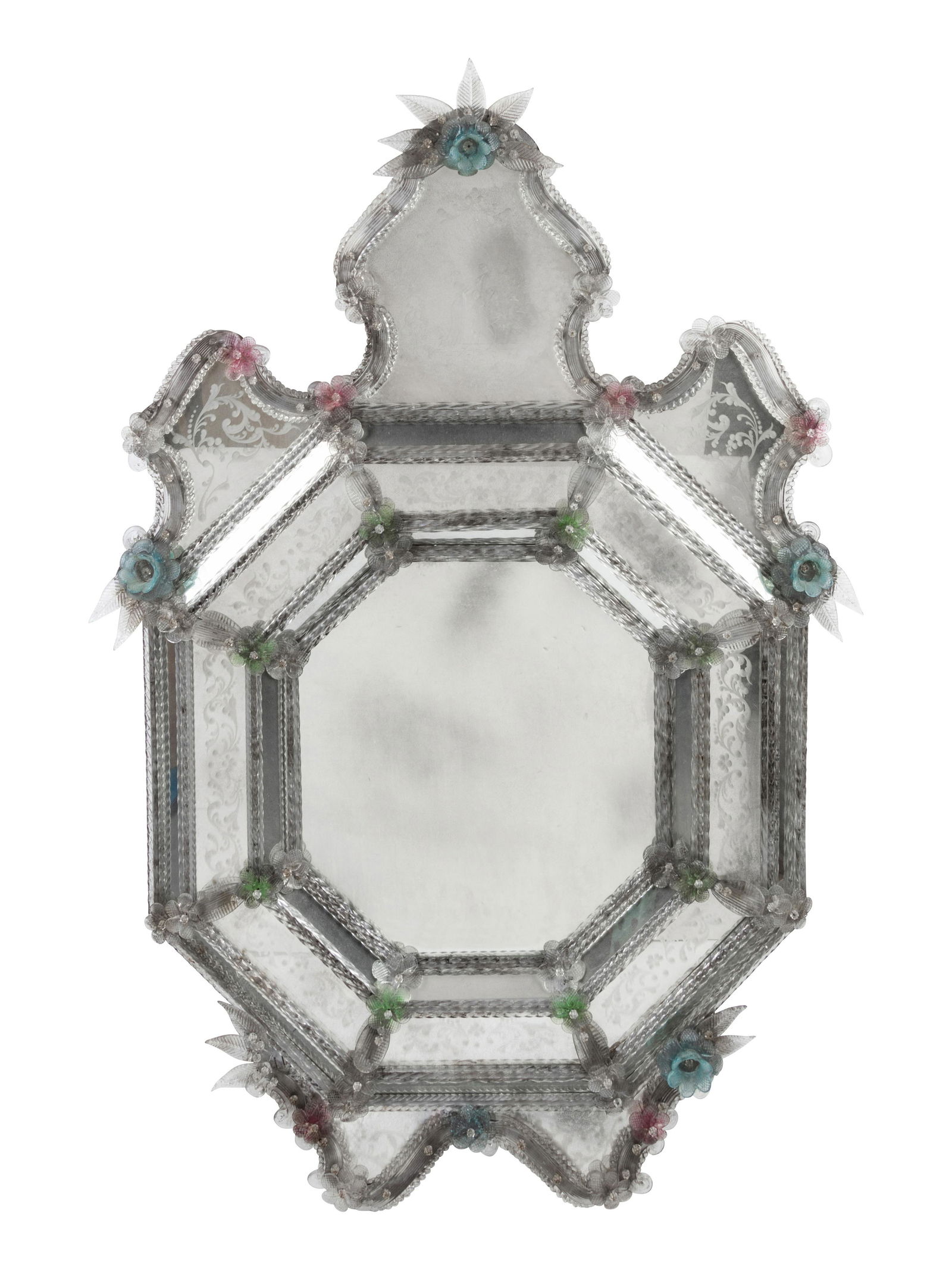 A Venetian Etched Glass Mirror (1 of 1)