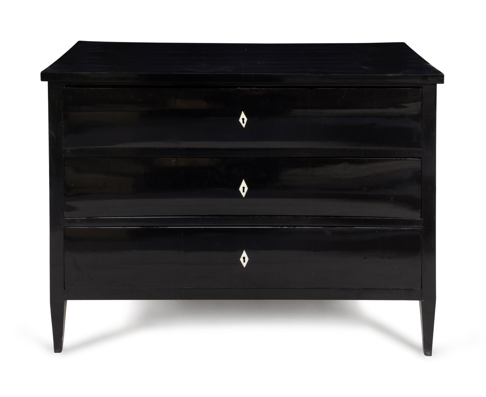 A Biedermeier Ebonized Pine Chest of Drawers (1 of 2)