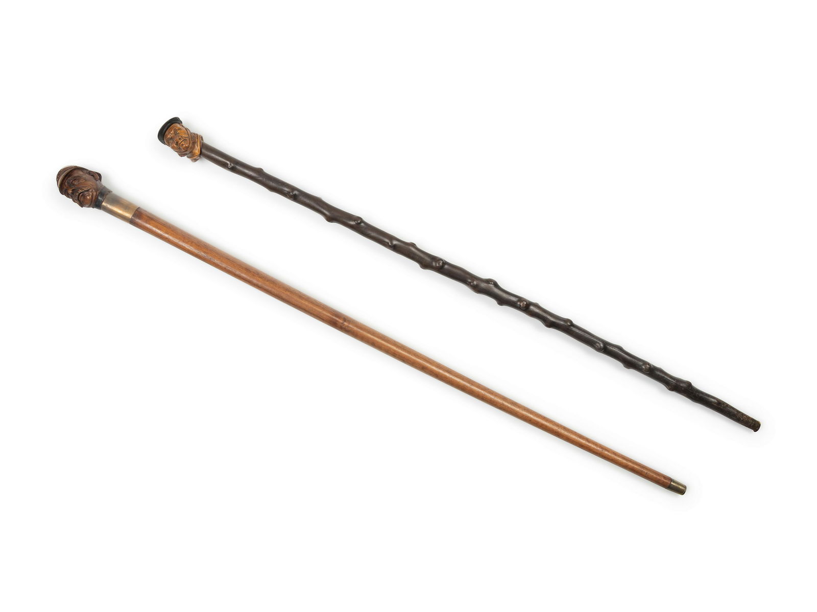 Two Figural Carved Canes (1 of 5)